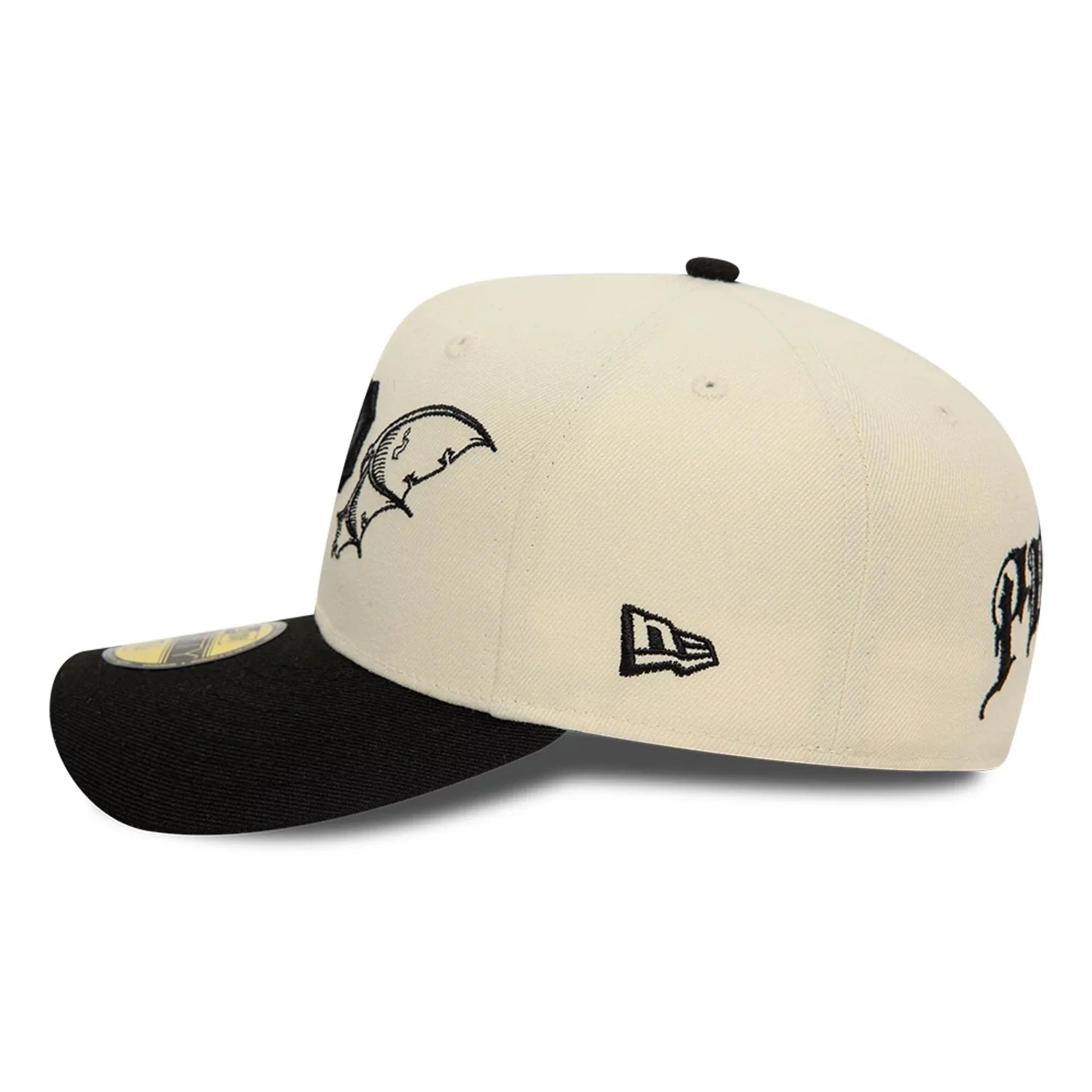 Pittsburgh Pirates MLB Team Wings Light Beige 59FIFTY Fitted Cap - Image 7