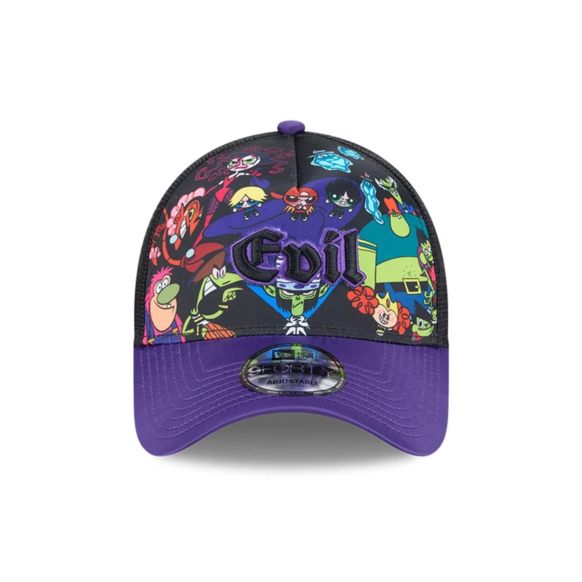 Power Puff Girls Black 9FORTY A-Frame Trucker Adjustable Cap - Image 3