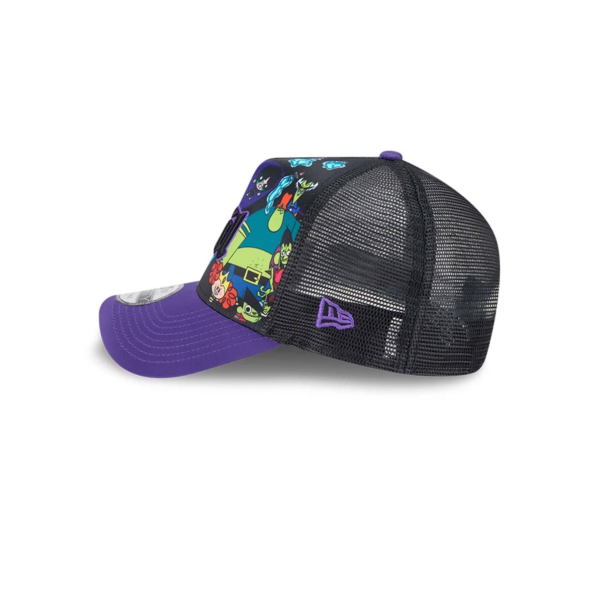 Power Puff Girls Black 9FORTY A-Frame Trucker Adjustable Cap - Image 6
