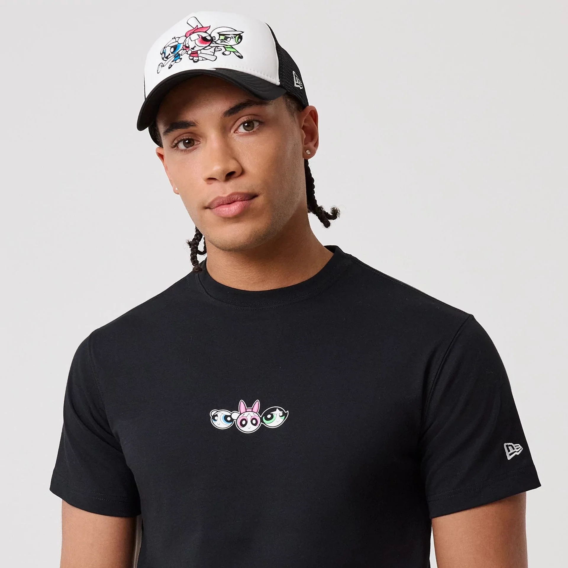Powerpuff Girls Powerpuff Girls Black T-Shirt - Image 3