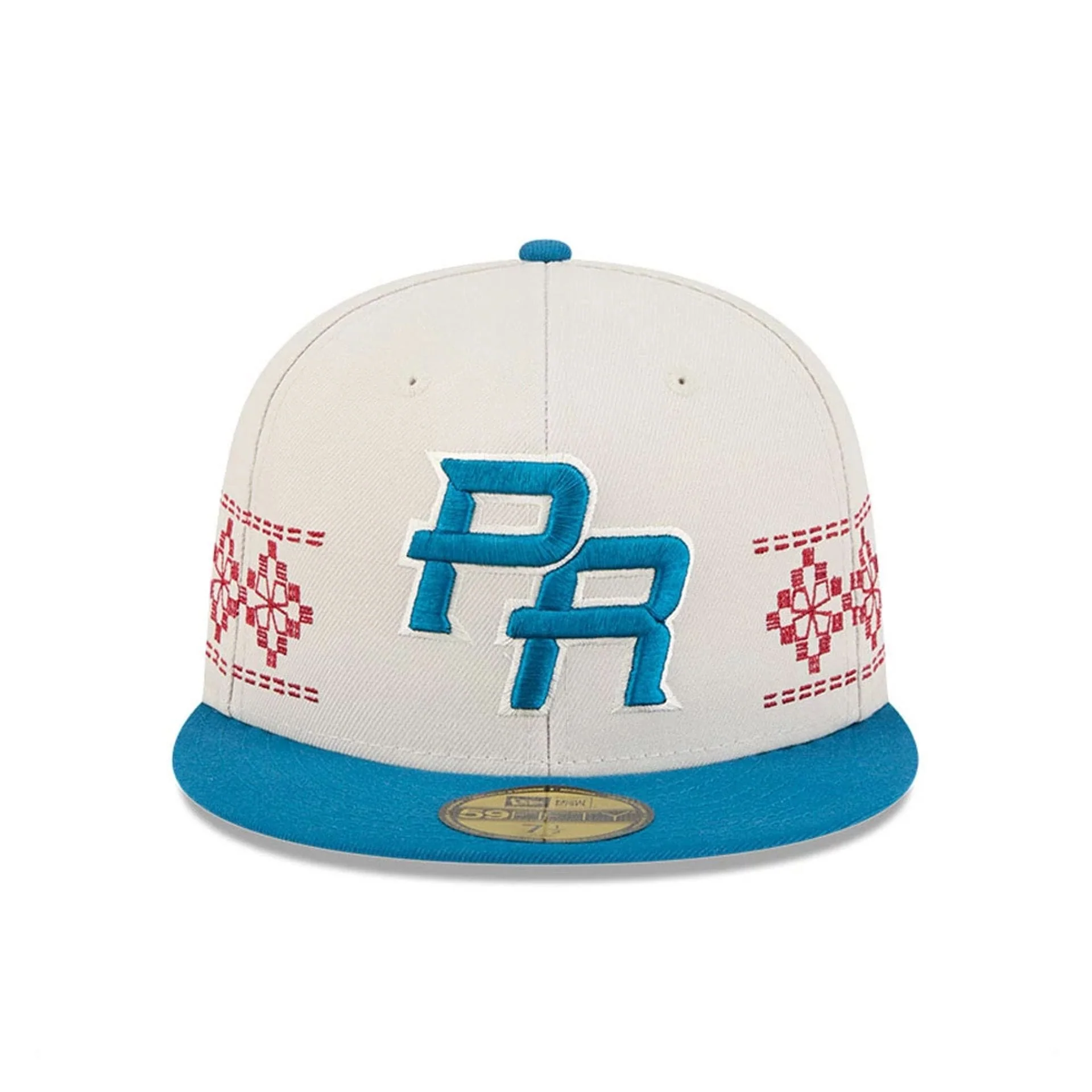 Puerto Rico WBC Latin Embroidery Light Beige 59FIFTY Fitted Cap - Image 3