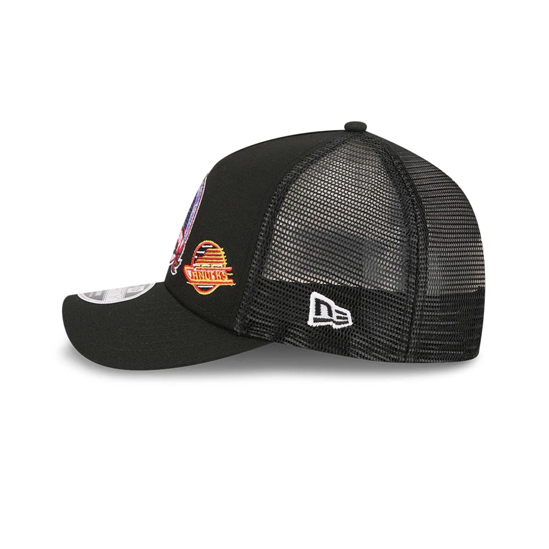 Rangers NHL Stanley Cup Black 9FORTY M-Crown A-Frame Trucker Adjustable Cap - Image 5