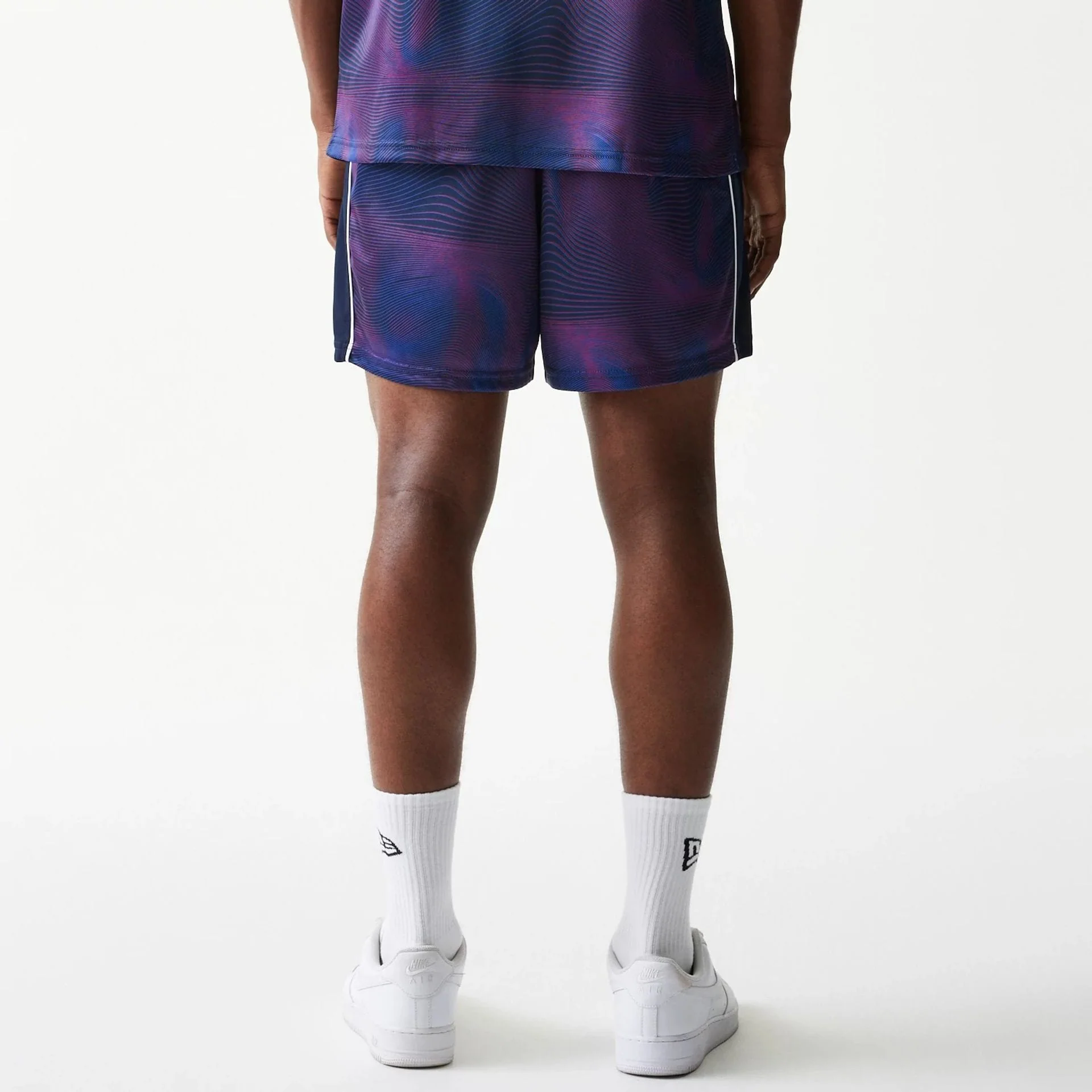 Red Bull Racing All Over Print Dark Blue Football Shorts - Image 2