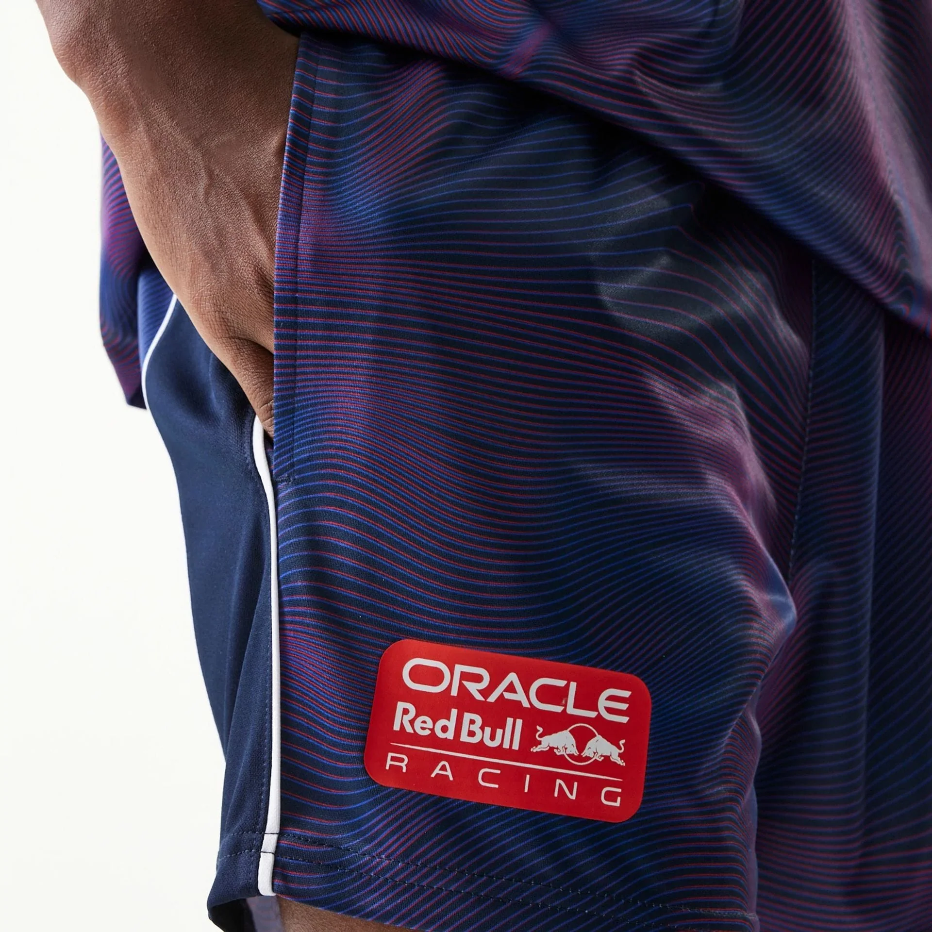Red Bull Racing All Over Print Dark Blue Football Shorts - Image 3
