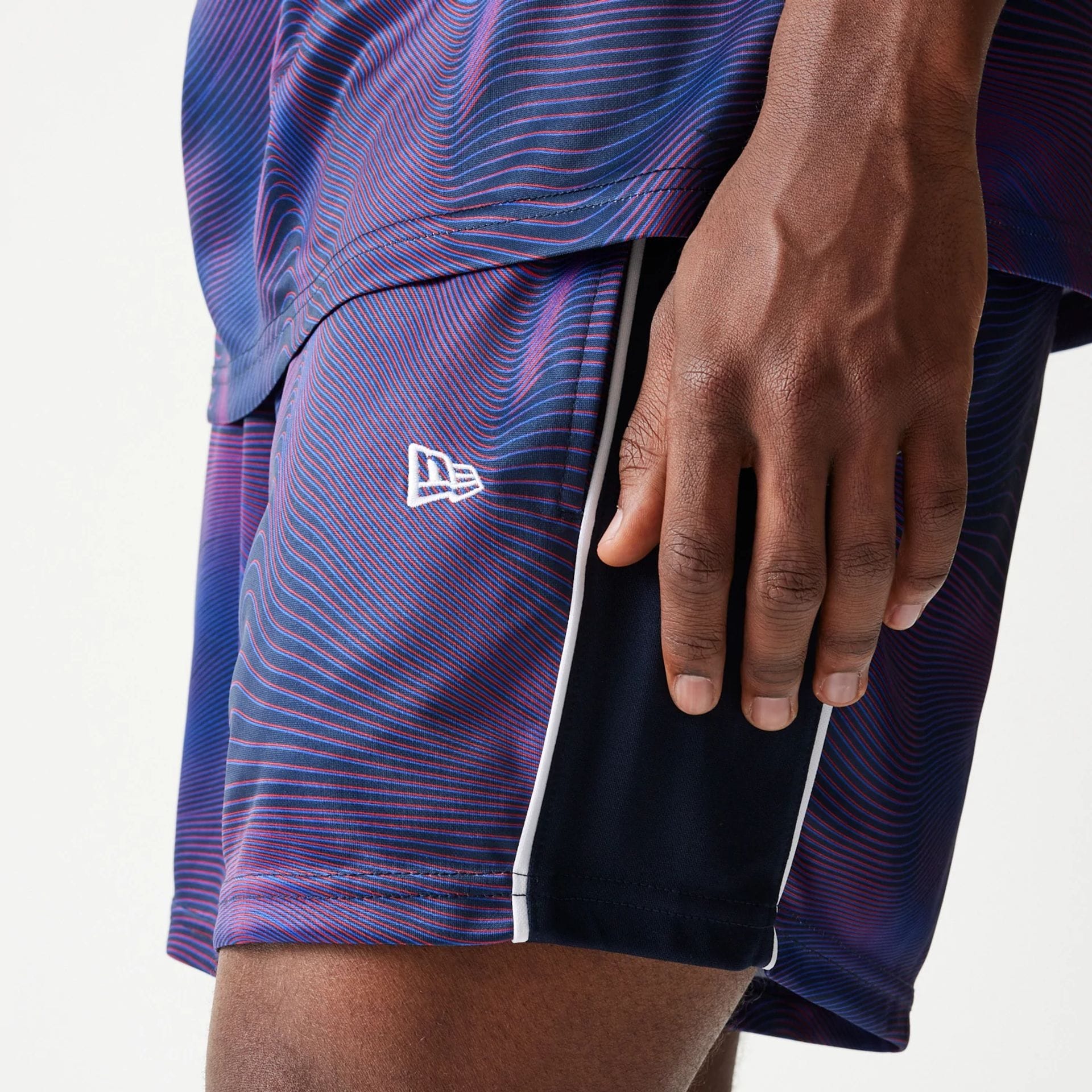 Red Bull Racing All Over Print Dark Blue Football Shorts - Image 4