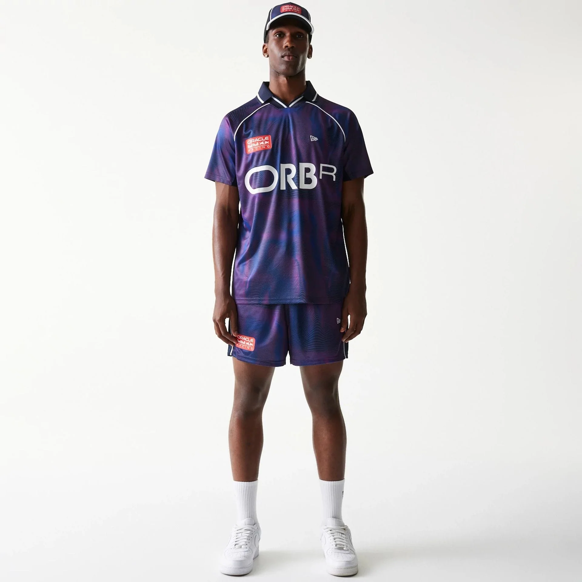 Red Bull Racing All Over Print Dark Blue Football Shorts - Image 8