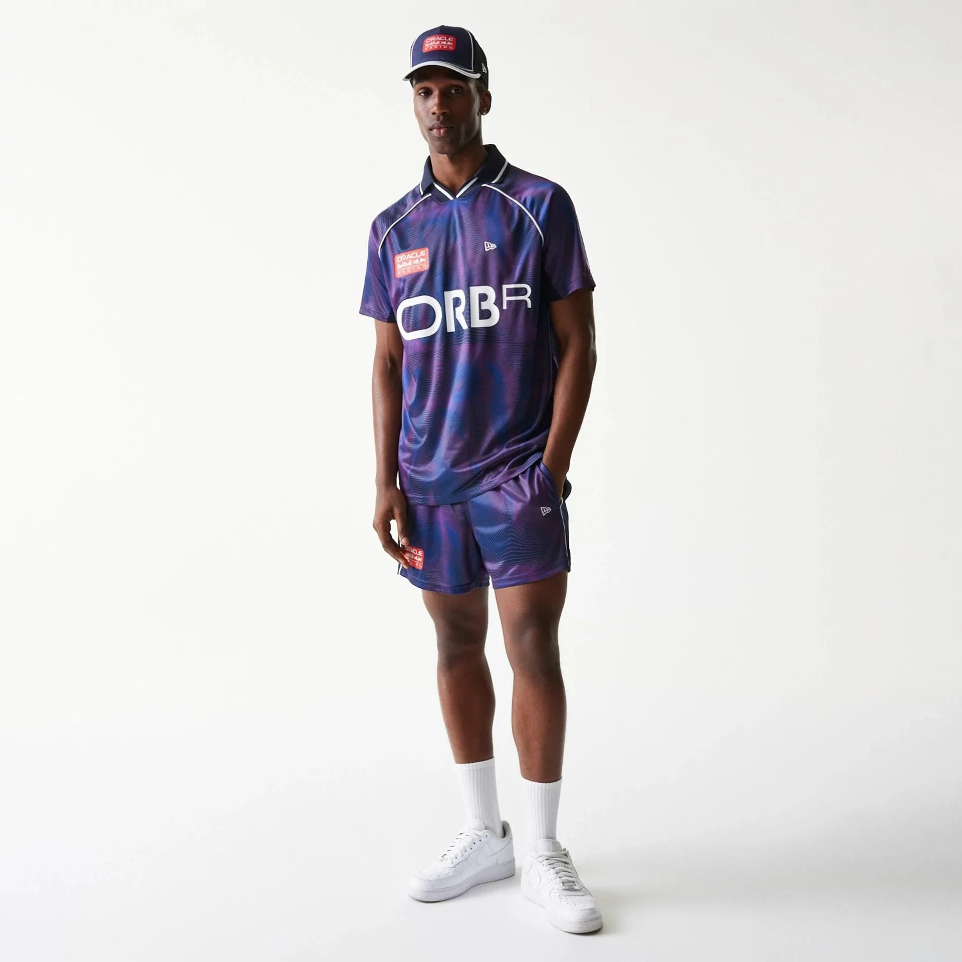Red Bull Racing All Over Print Dark Blue Football T-Shirt - Image 8