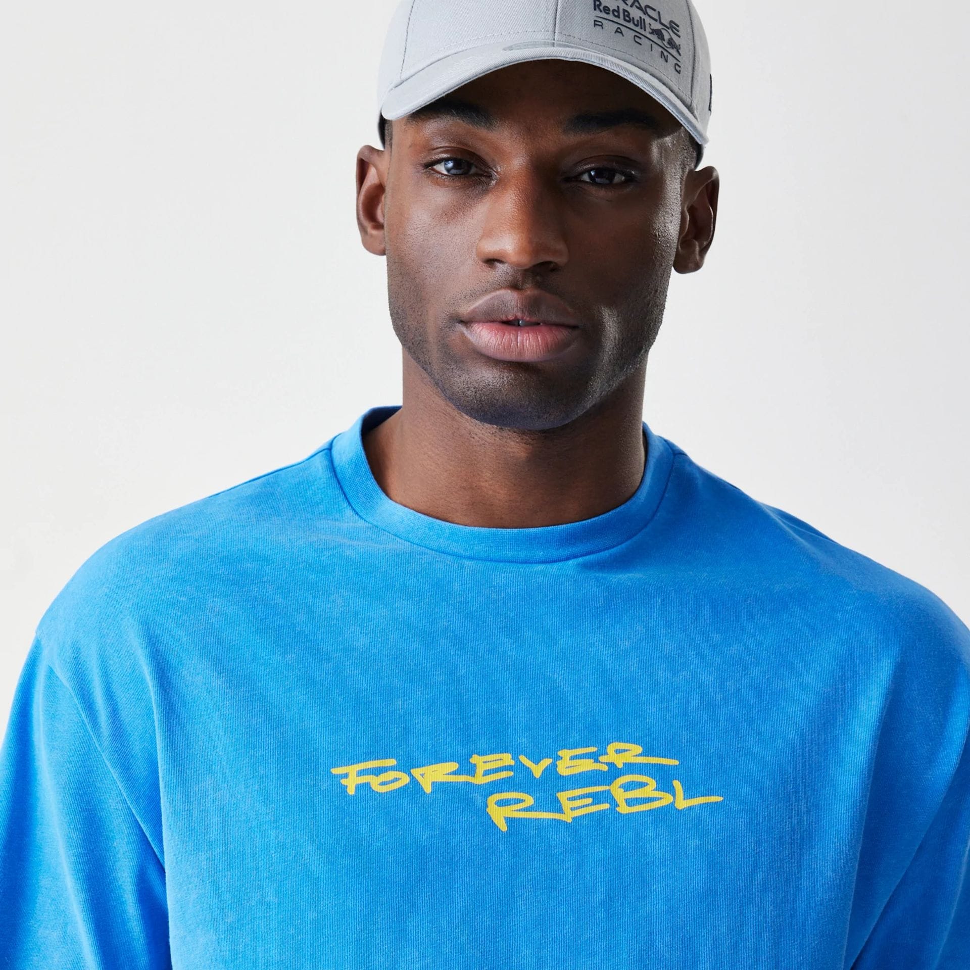 Red Bull Racing Back Graphic Blue Oversized T-Shirt - Image 5