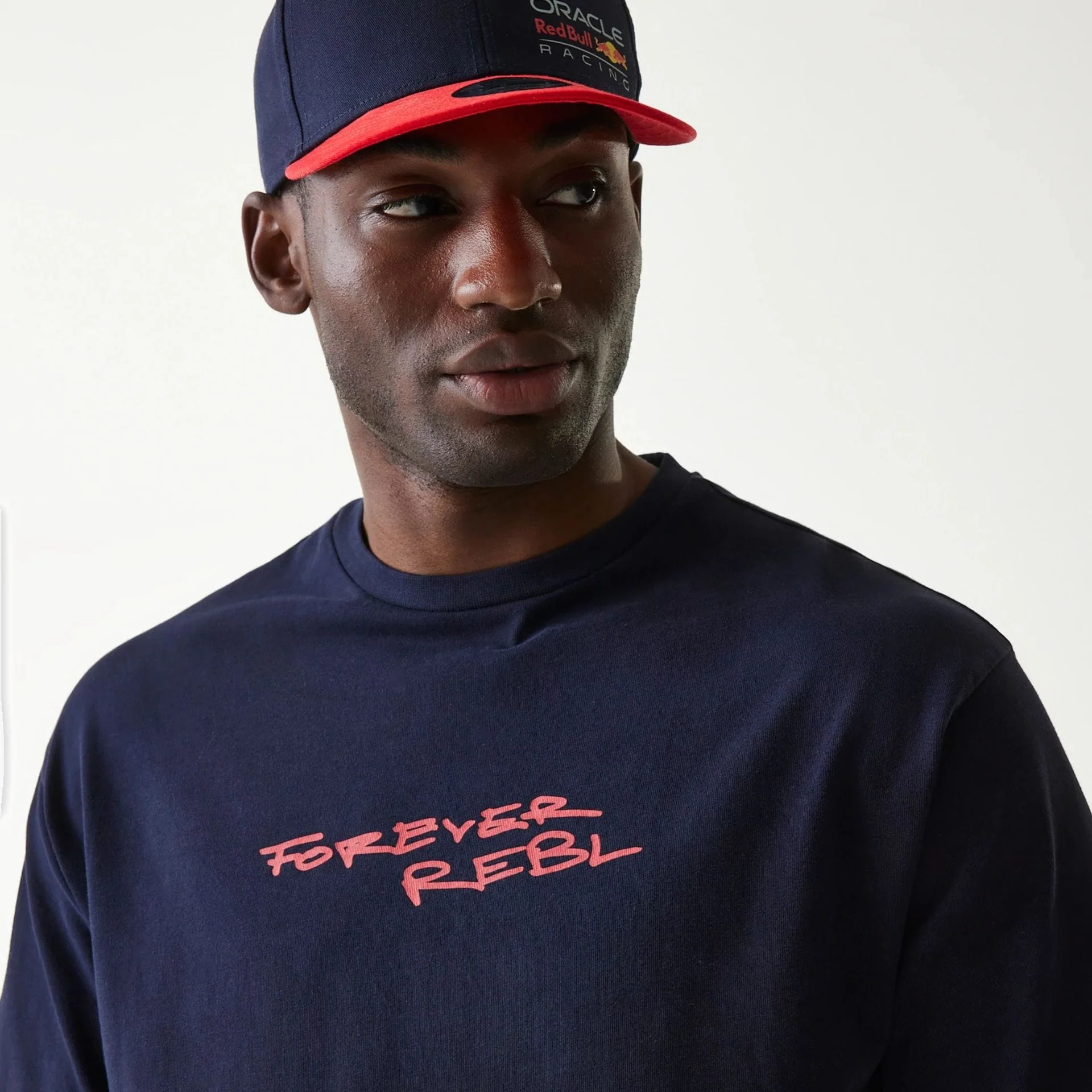 Red Bull Racing Back Graphic Dark Blue Oversized T-Shirt - Image 6