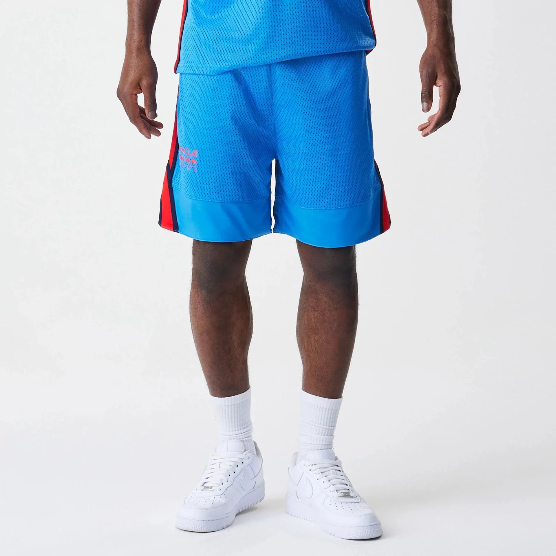 Red Bull Racing Basketball Mesh Blue Shorts - Image 7