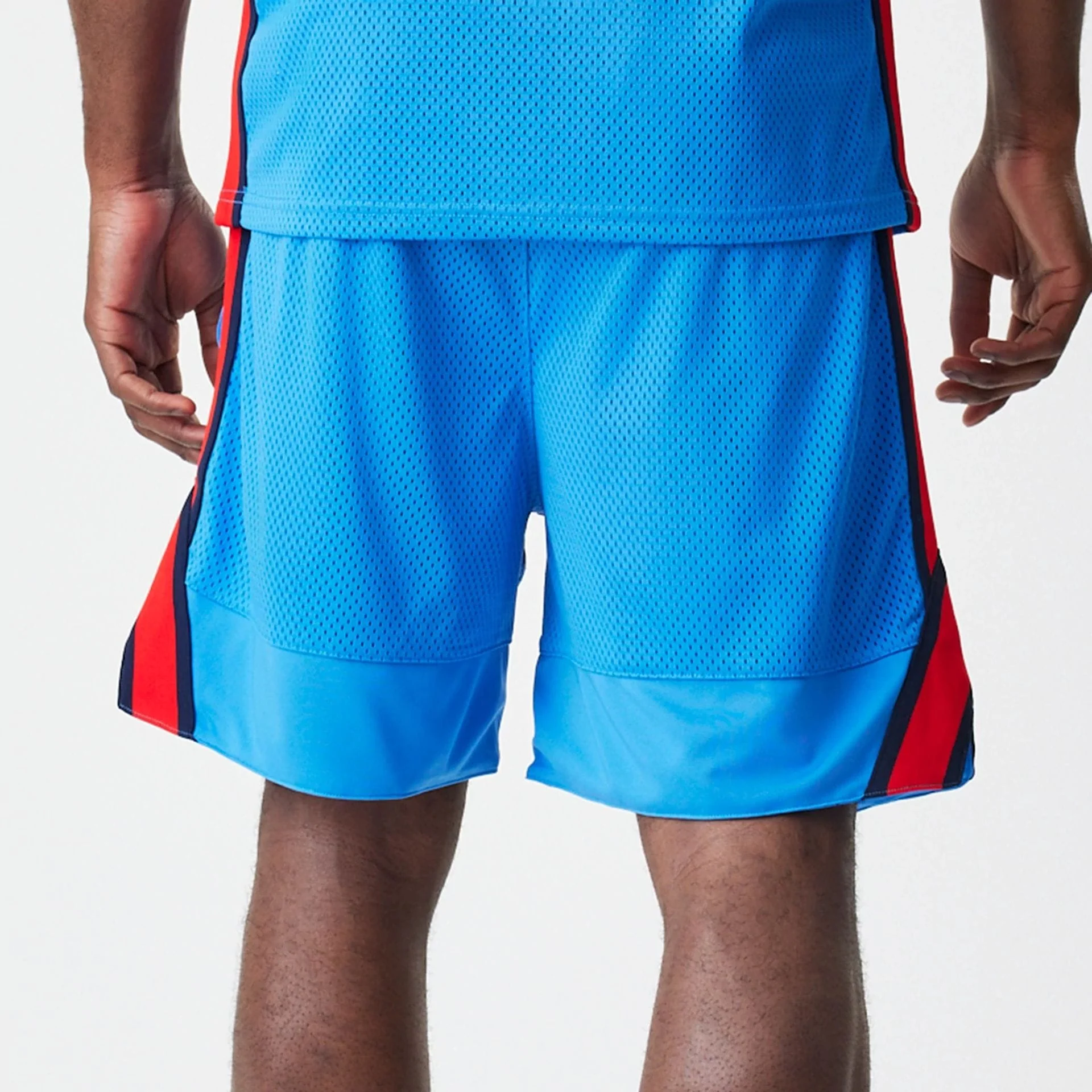 Red Bull Racing Basketball Mesh Blue Shorts - Image 8