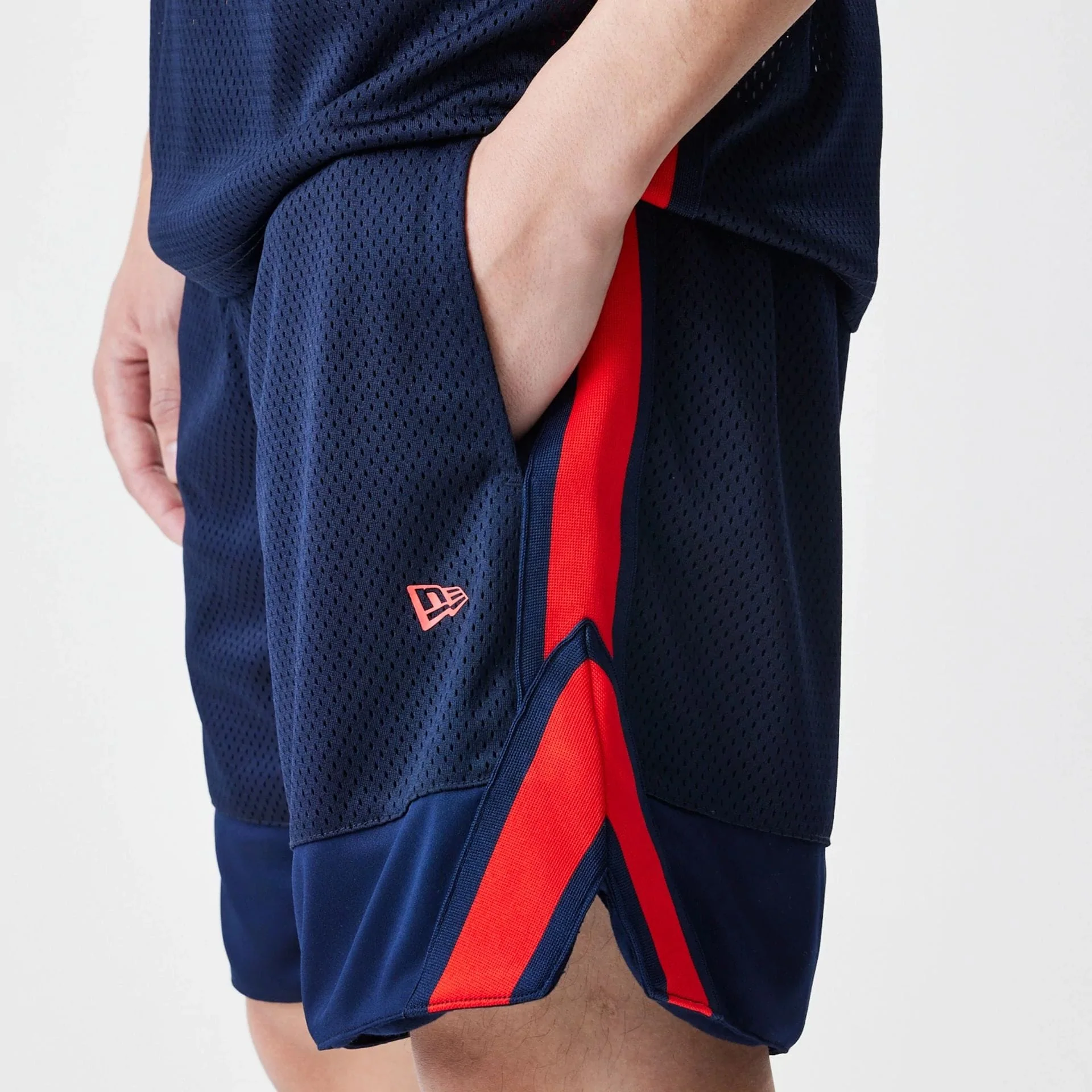 Red Bull Racing Basketball Mesh Dark Blue Shorts - Image 6