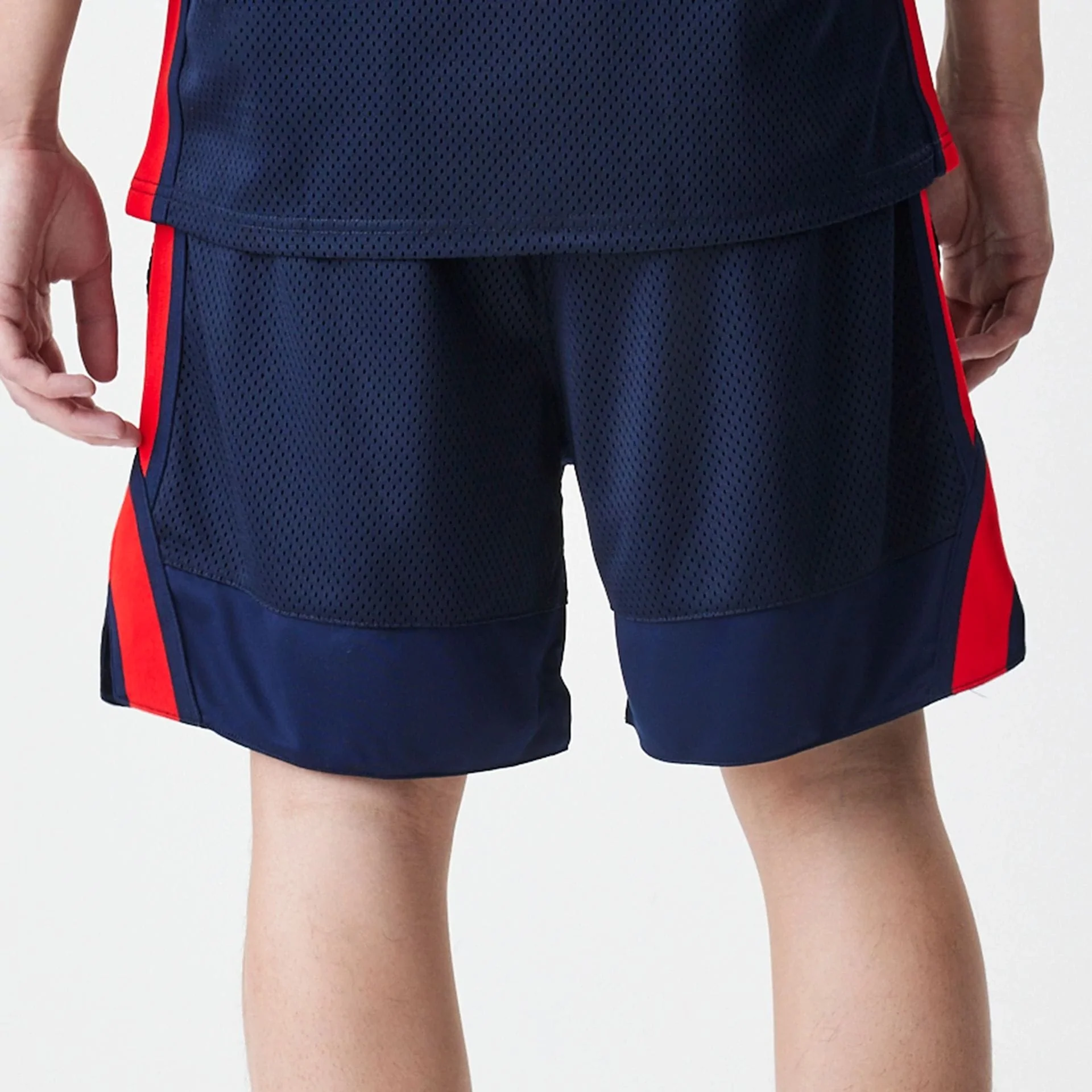 Red Bull Racing Basketball Mesh Dark Blue Shorts - Image 7