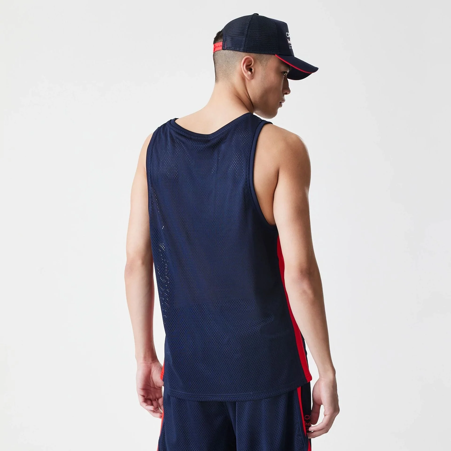 Red Bull Racing Basketball Mesh Dark Blue Sleeveless T-Shirt - Image 8