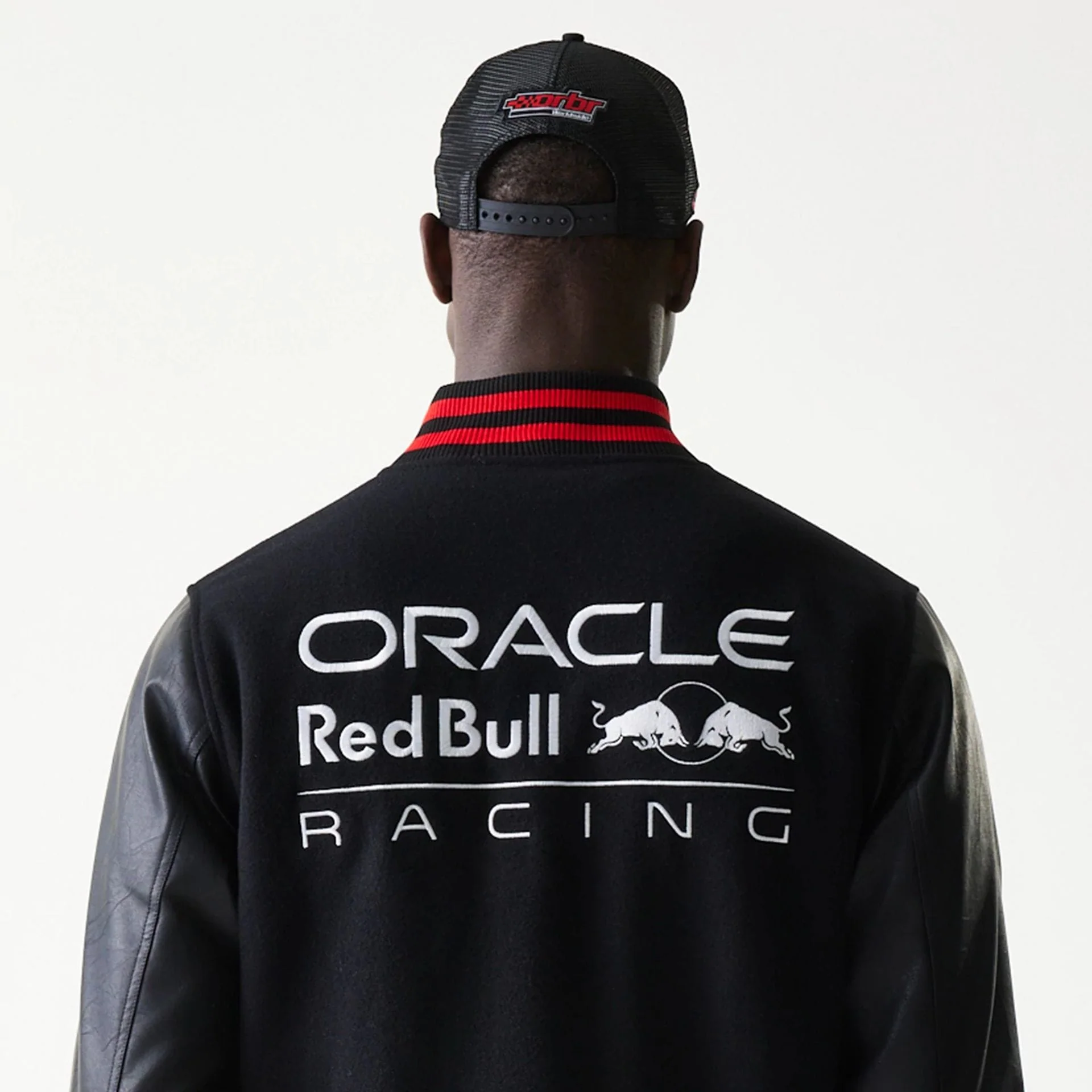 Red Bull Racing Black Varsity Jacket - Image 7