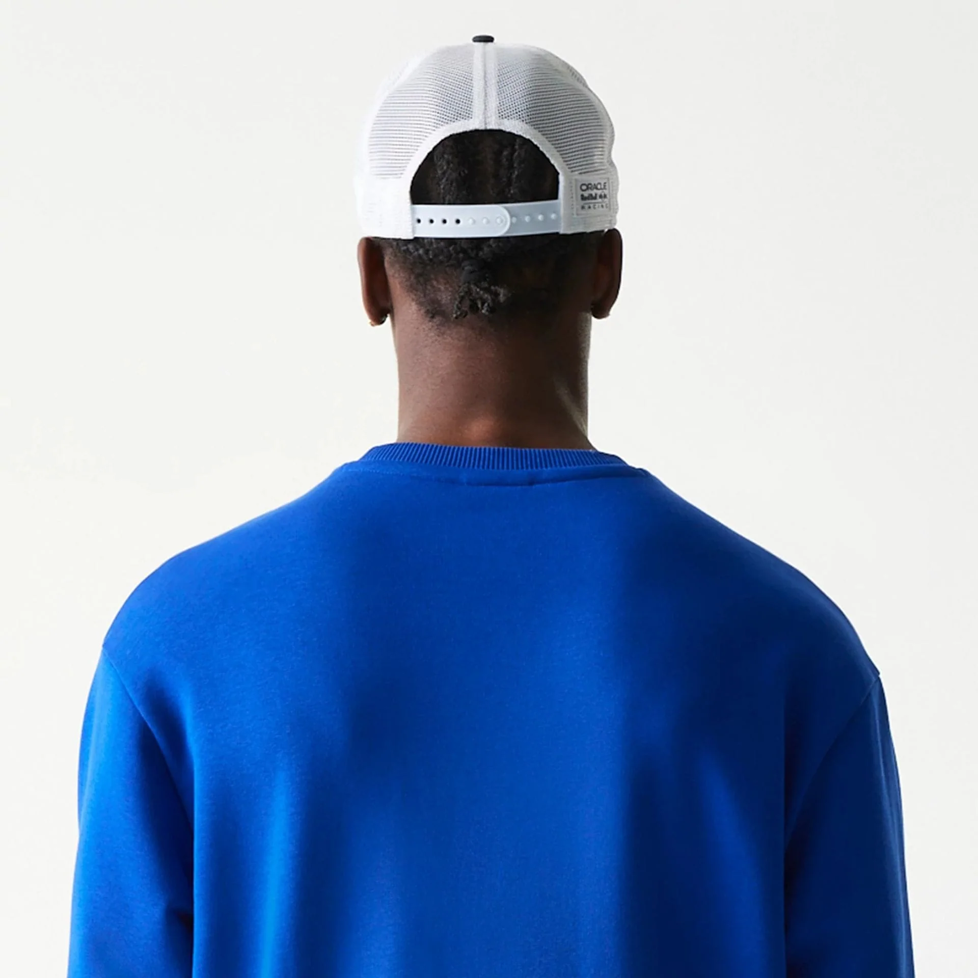 Red Bull Racing Blue Oversized Crew Neck Sweater - Image 7