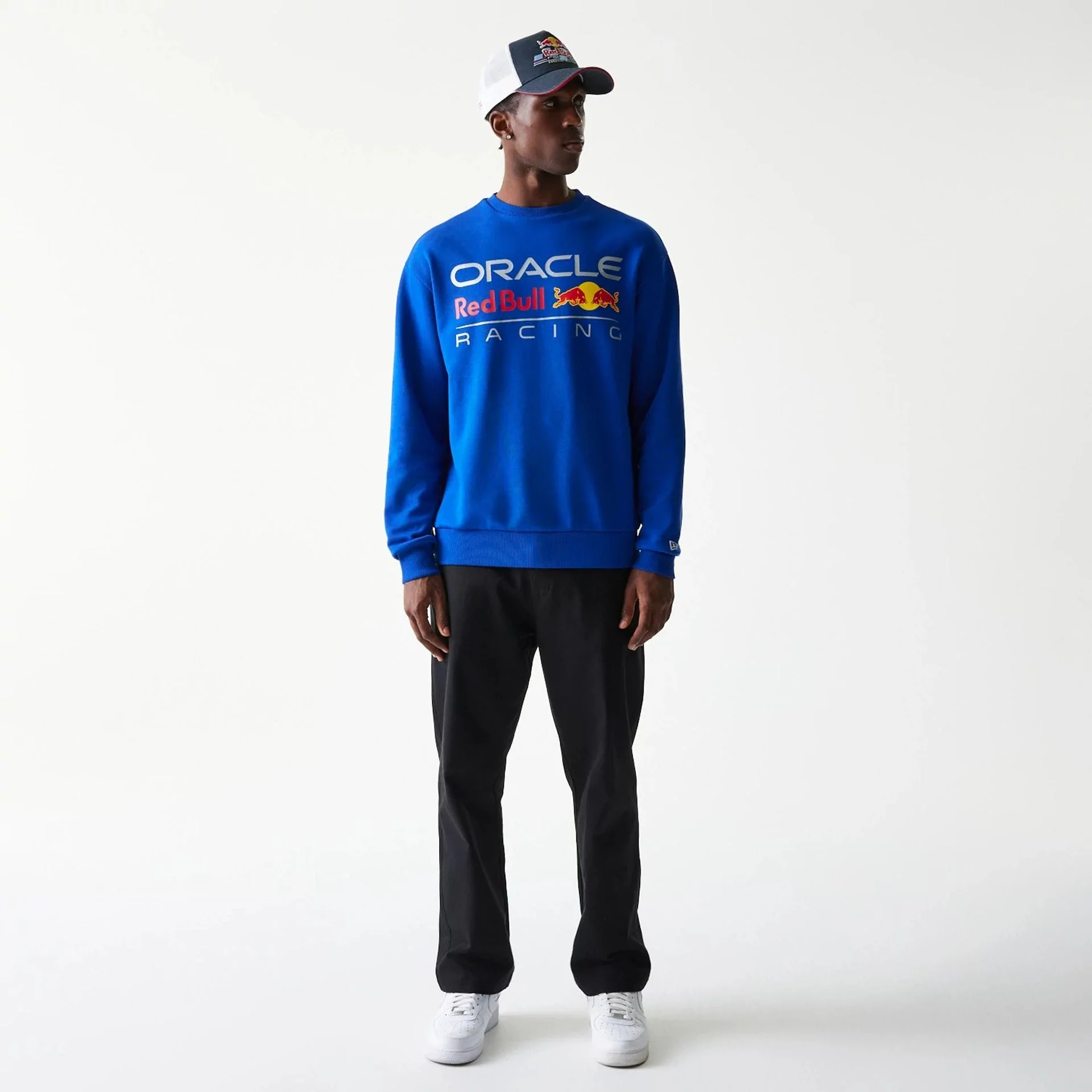 Red Bull Racing Blue Oversized Crew Neck Sweater - Image 8