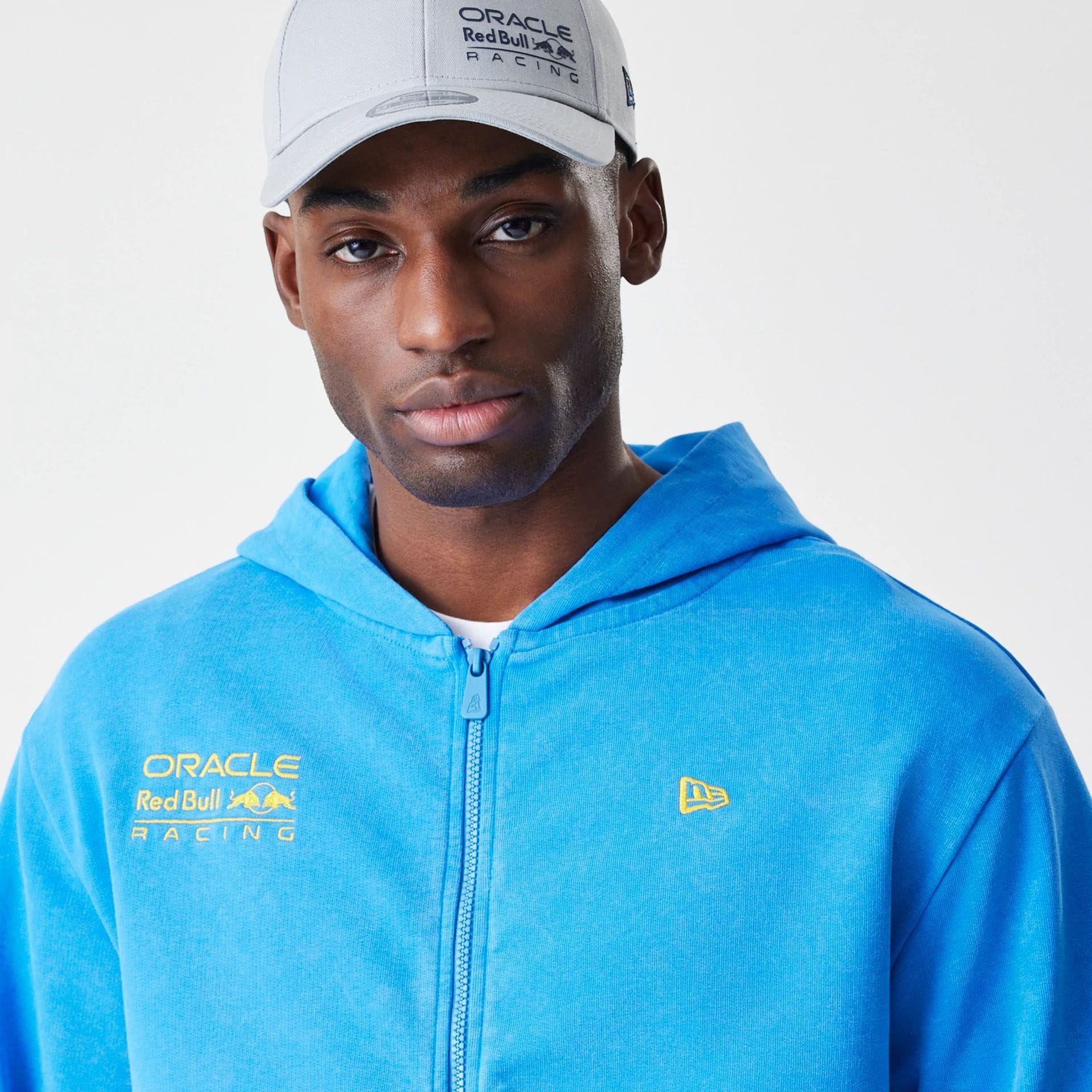 Red Bull Racing Blue Oversized Full Zip Hoodie - Image 3