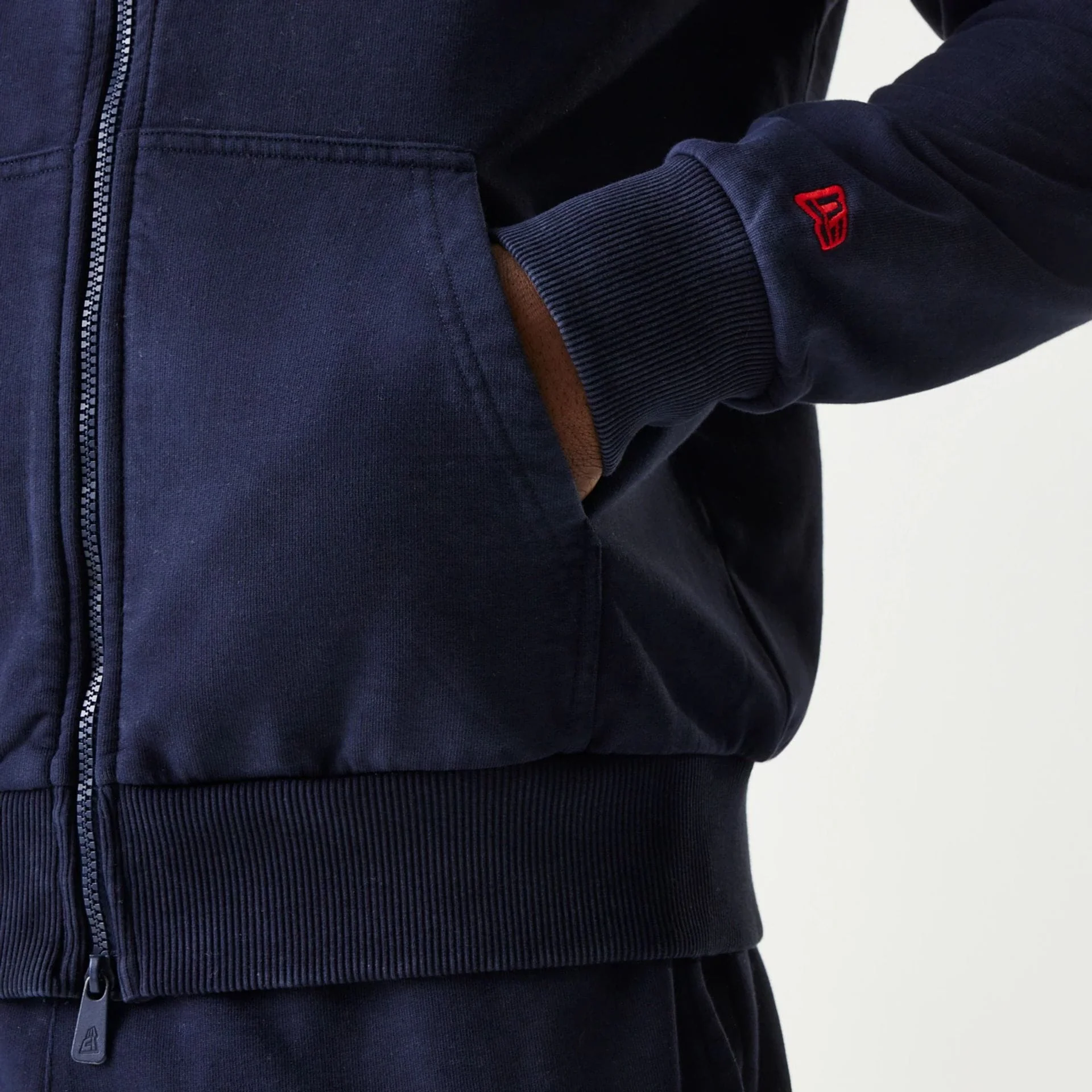 Red Bull Racing Dark Blue Oversized Full Zip Hoodie - Image 6