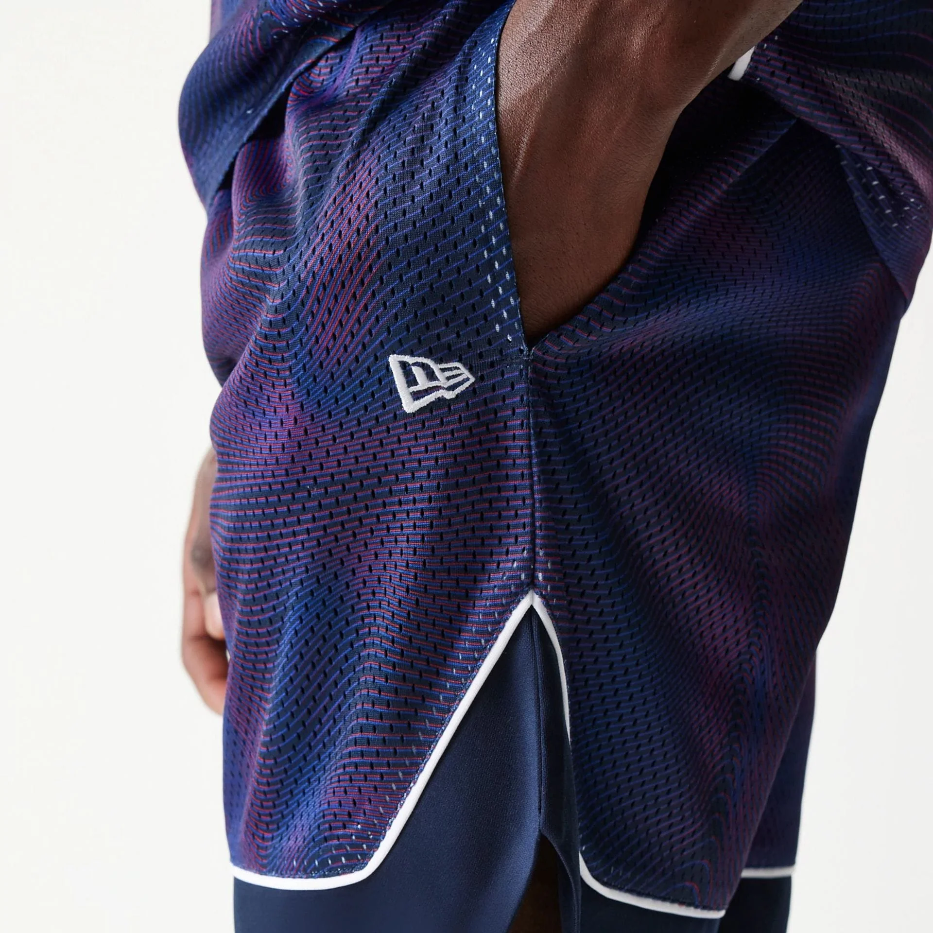 Red Bull Racing Dark Blue Oversized Mesh Shorts - Image 5