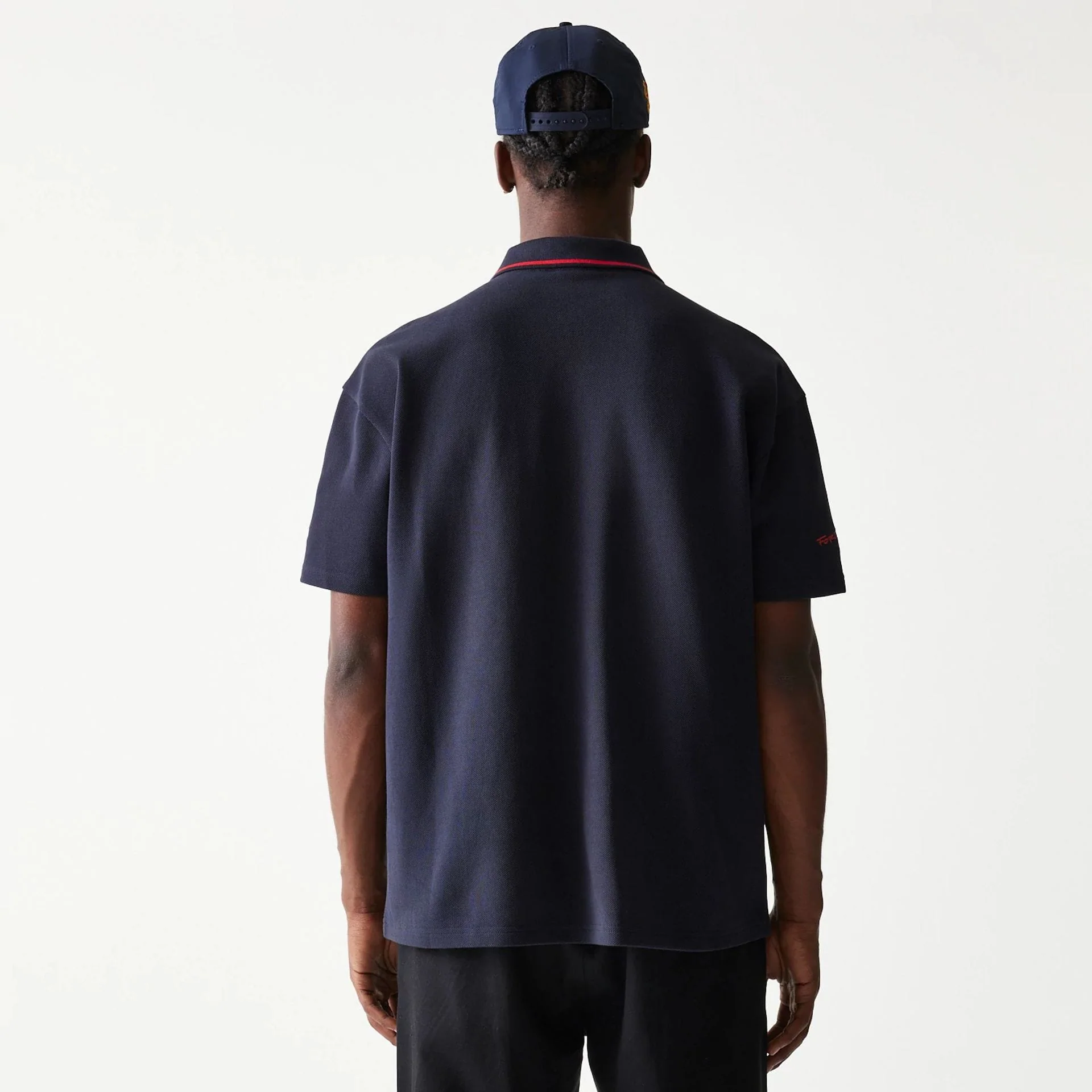 Red Bull Racing Dark Blue Polo T-Shirt - Image 2