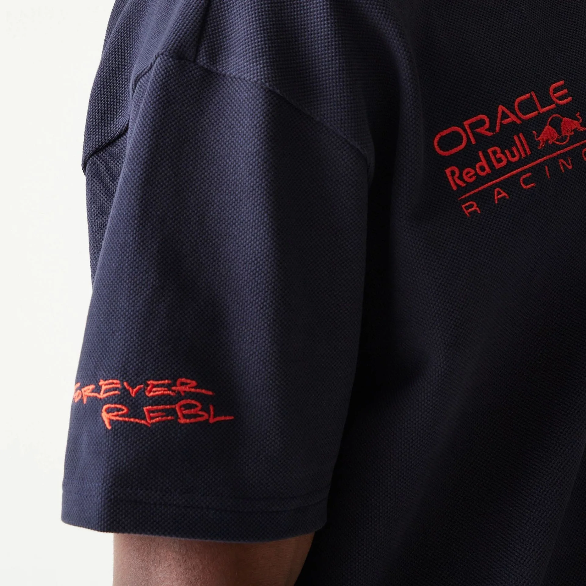 Red Bull Racing Dark Blue Polo T-Shirt - Image 6