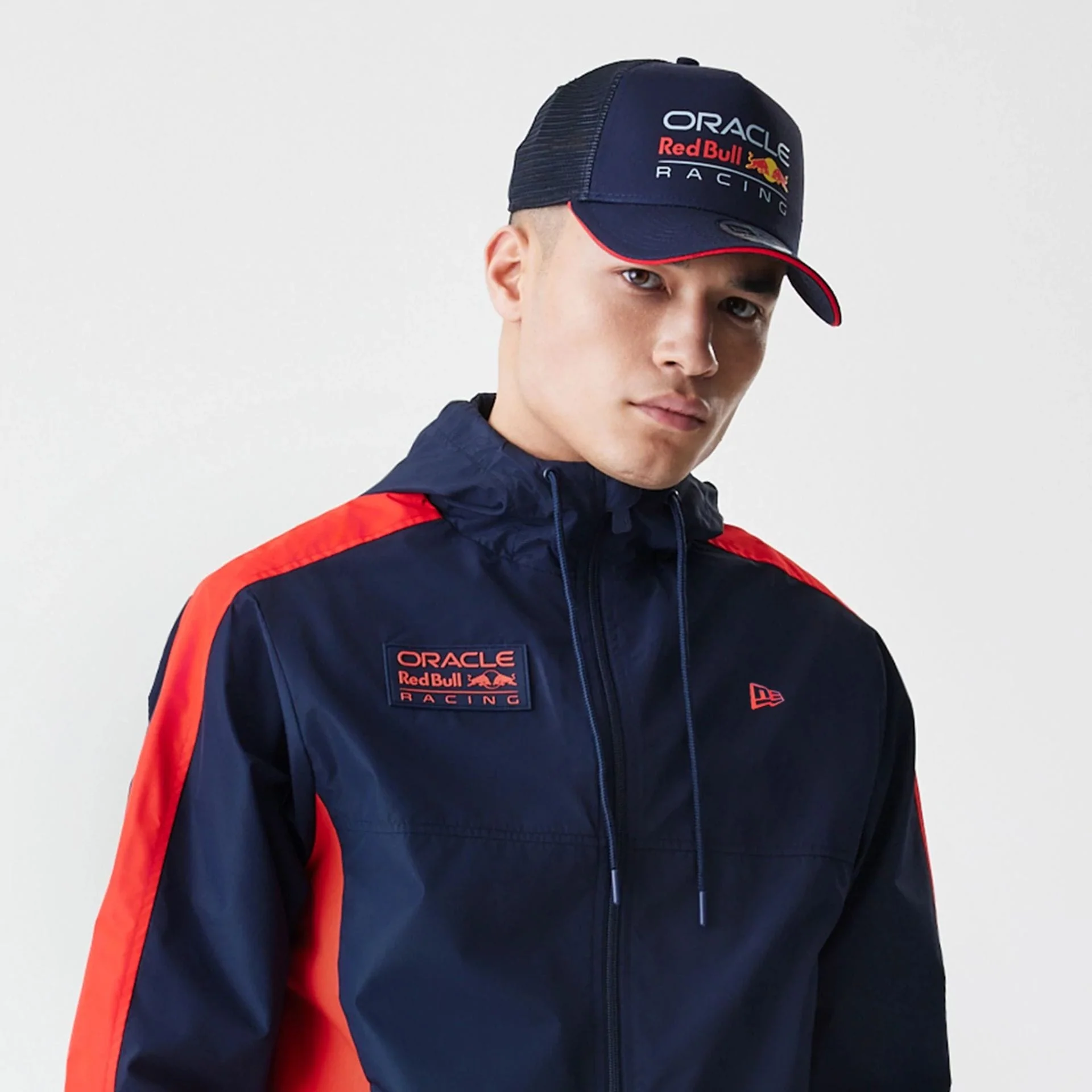 Red Bull Racing Dark Blue Windrunner Jacket - Image 3