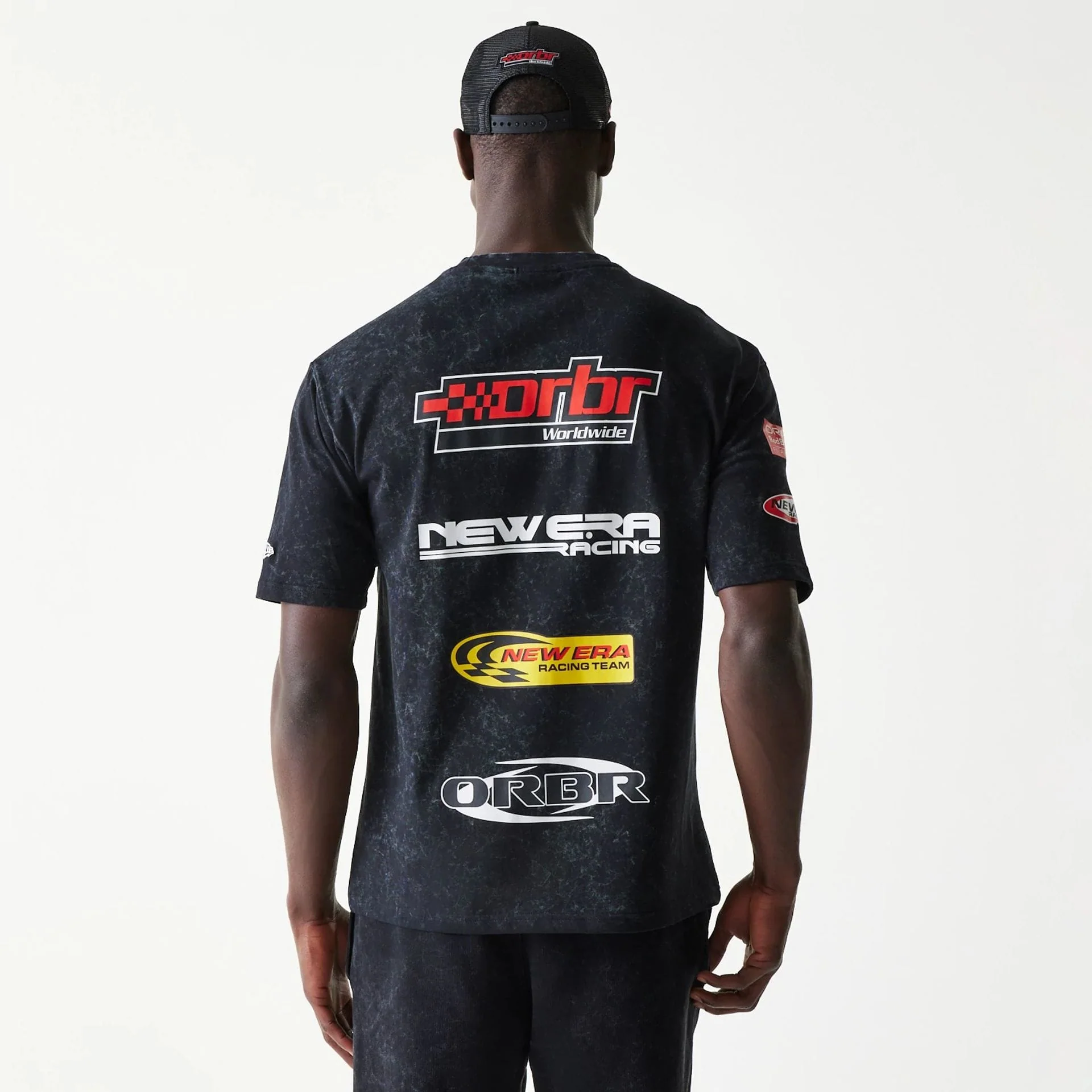 Red Bull Racing Graphic Black Oversized T-Shirt - Image 2