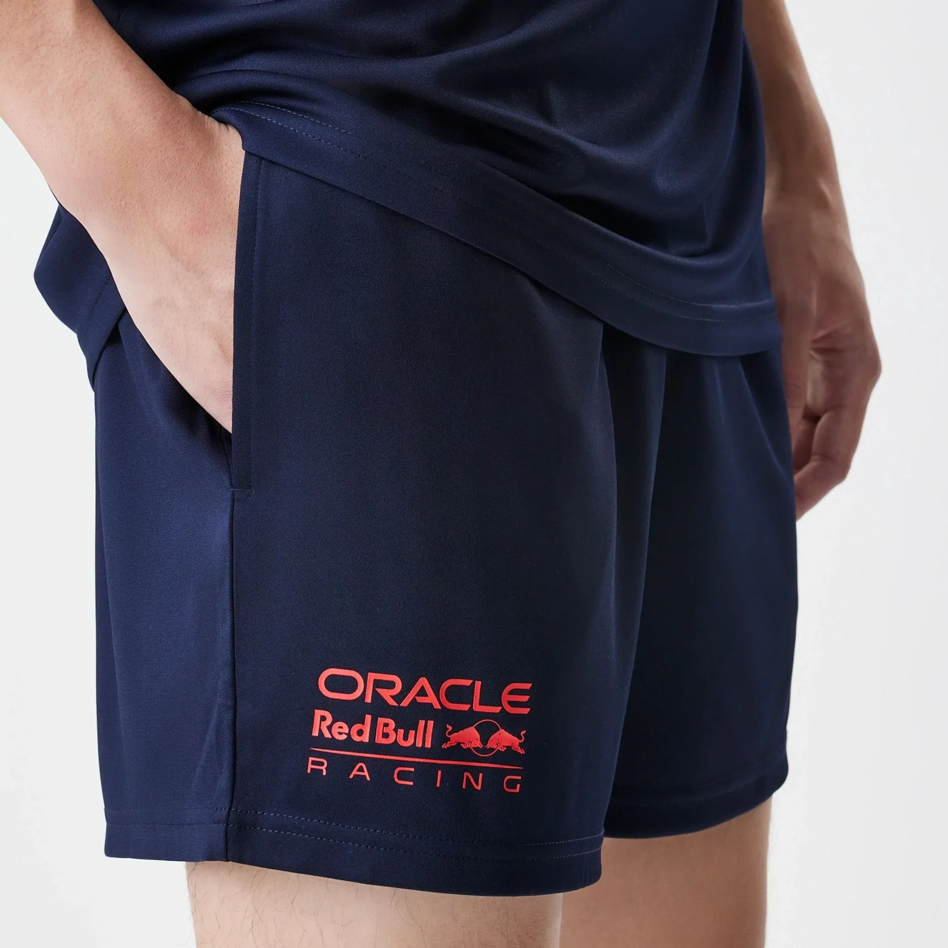 Red Bull Racing Graphic Dark Blue Football Shorts - Image 3