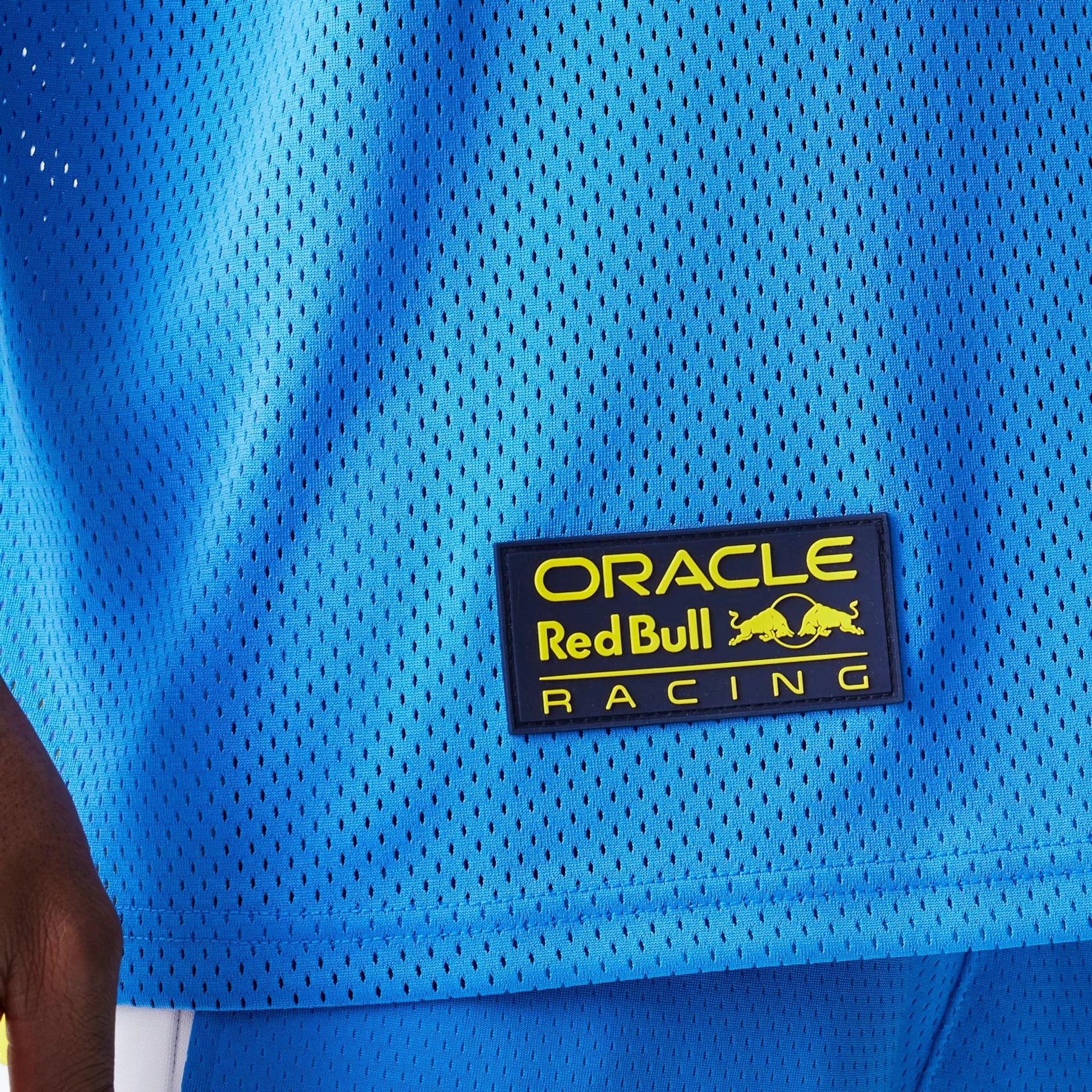 Red Bull Racing Graphic Mesh Blue Oversized T-Shirt - Image 5