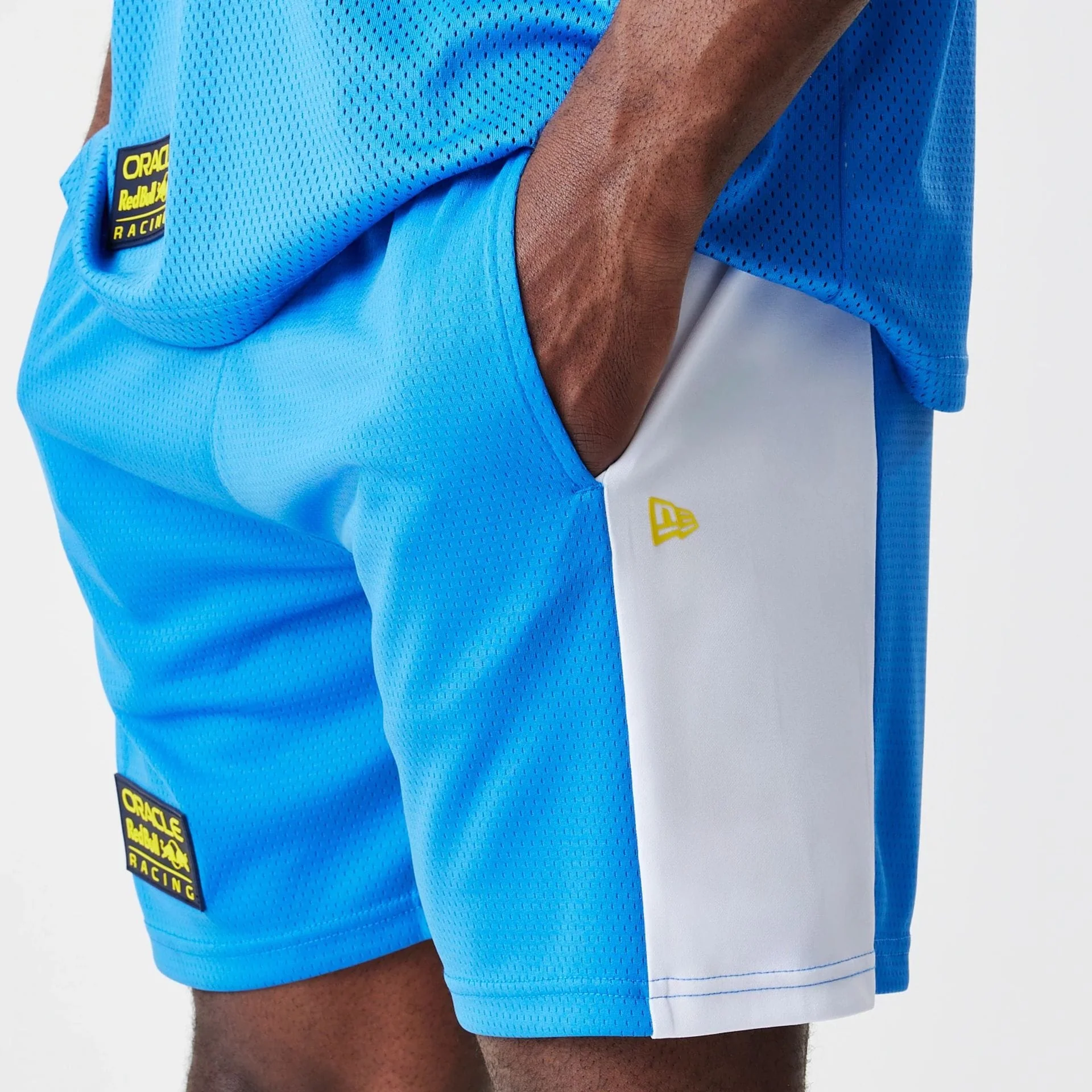 Red Bull Racing Graphic Mesh Blue Shorts - Image 5