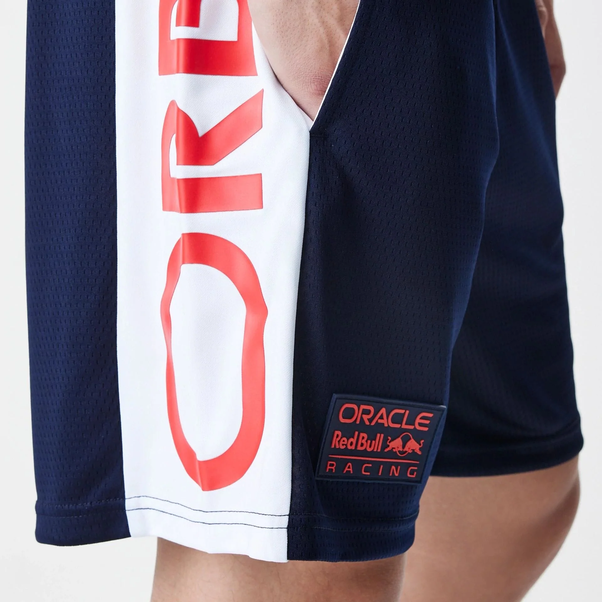 Red Bull Racing Graphic Mesh Dark Blue Shorts - Image 3