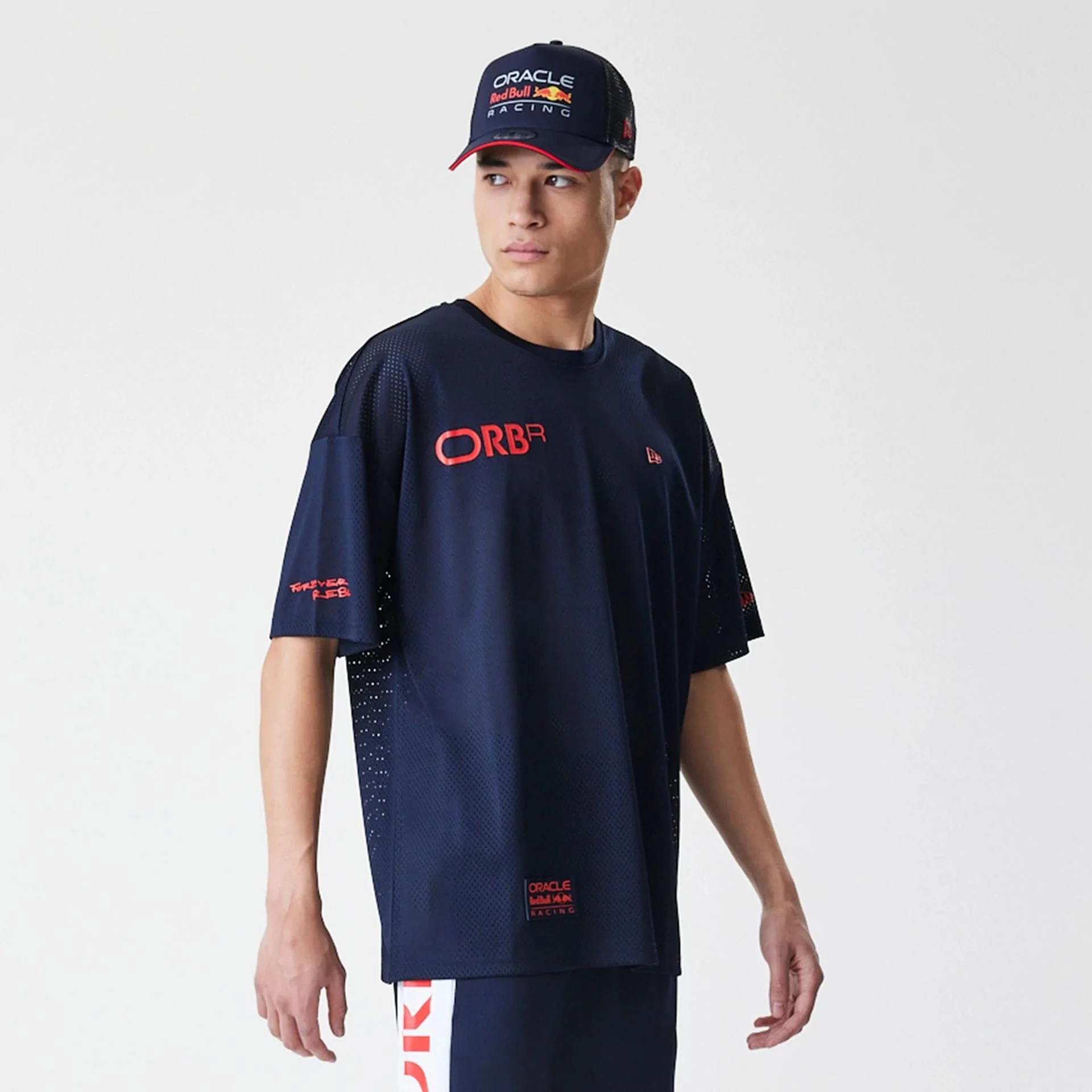 Red Bull Racing Graphic Mesh Dark Blue Shorts - Image 7