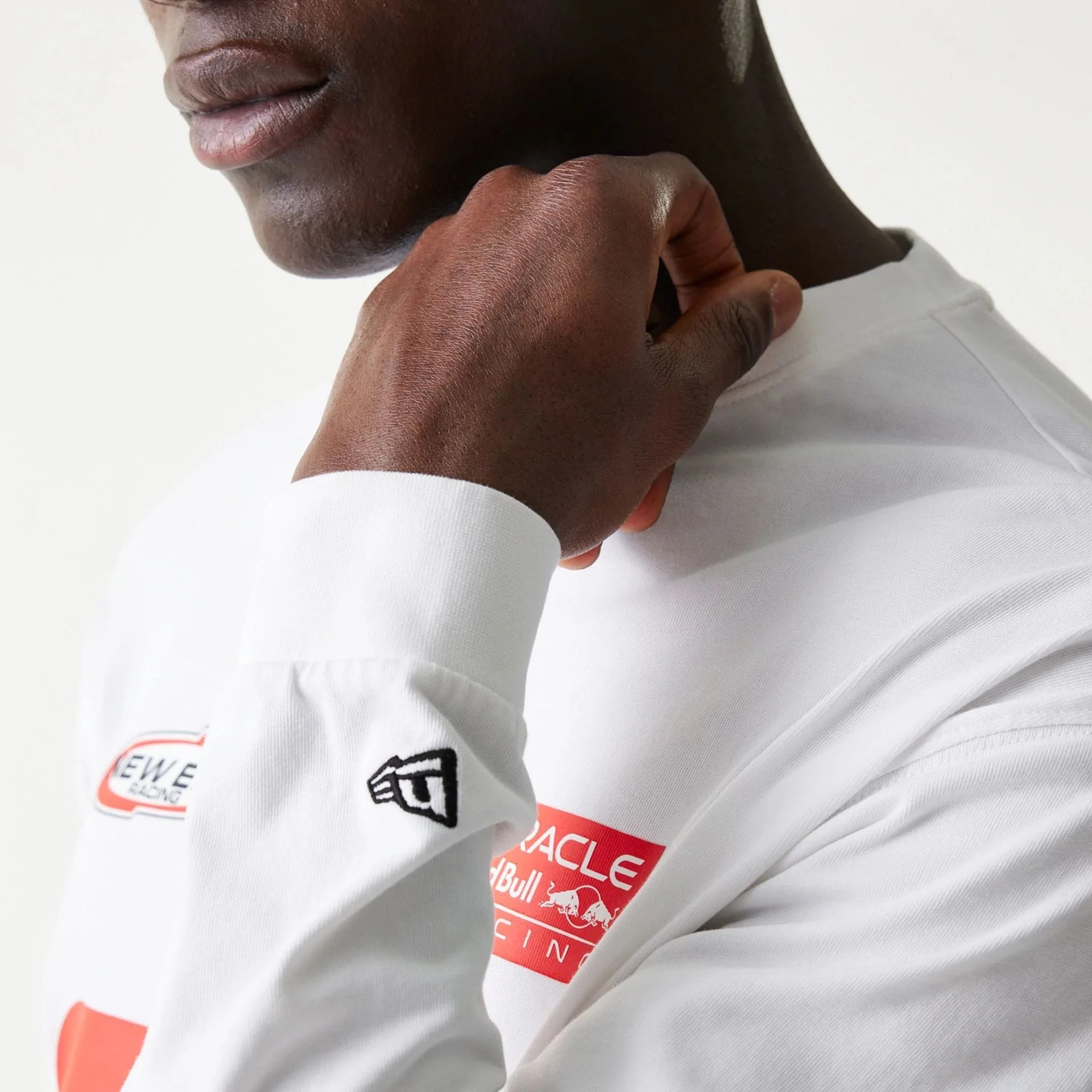 Red Bull Racing Graphic White Long Sleeve T-Shirt - Image 8