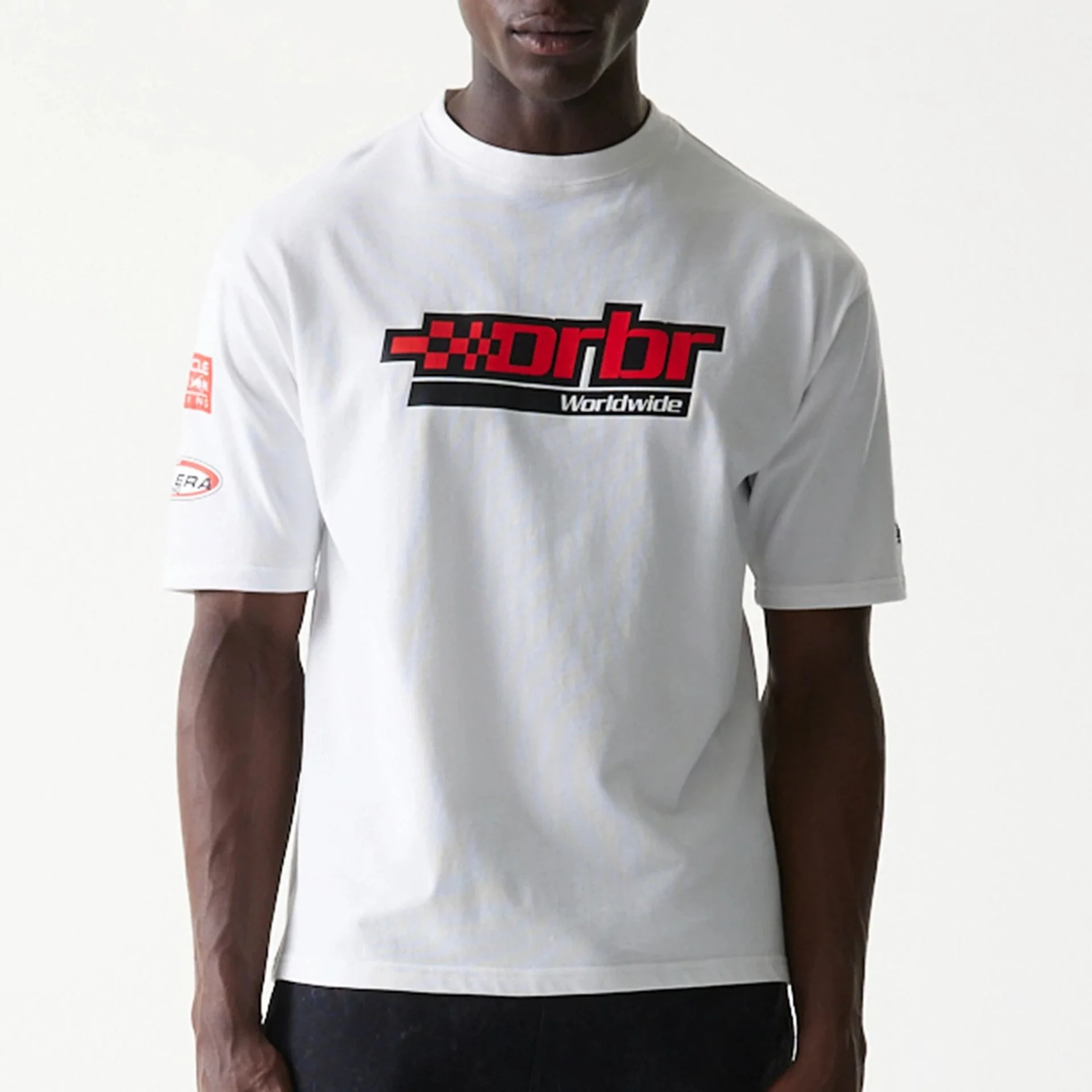 Red Bull Racing Graphic White Oversized T-Shirt - Image 4