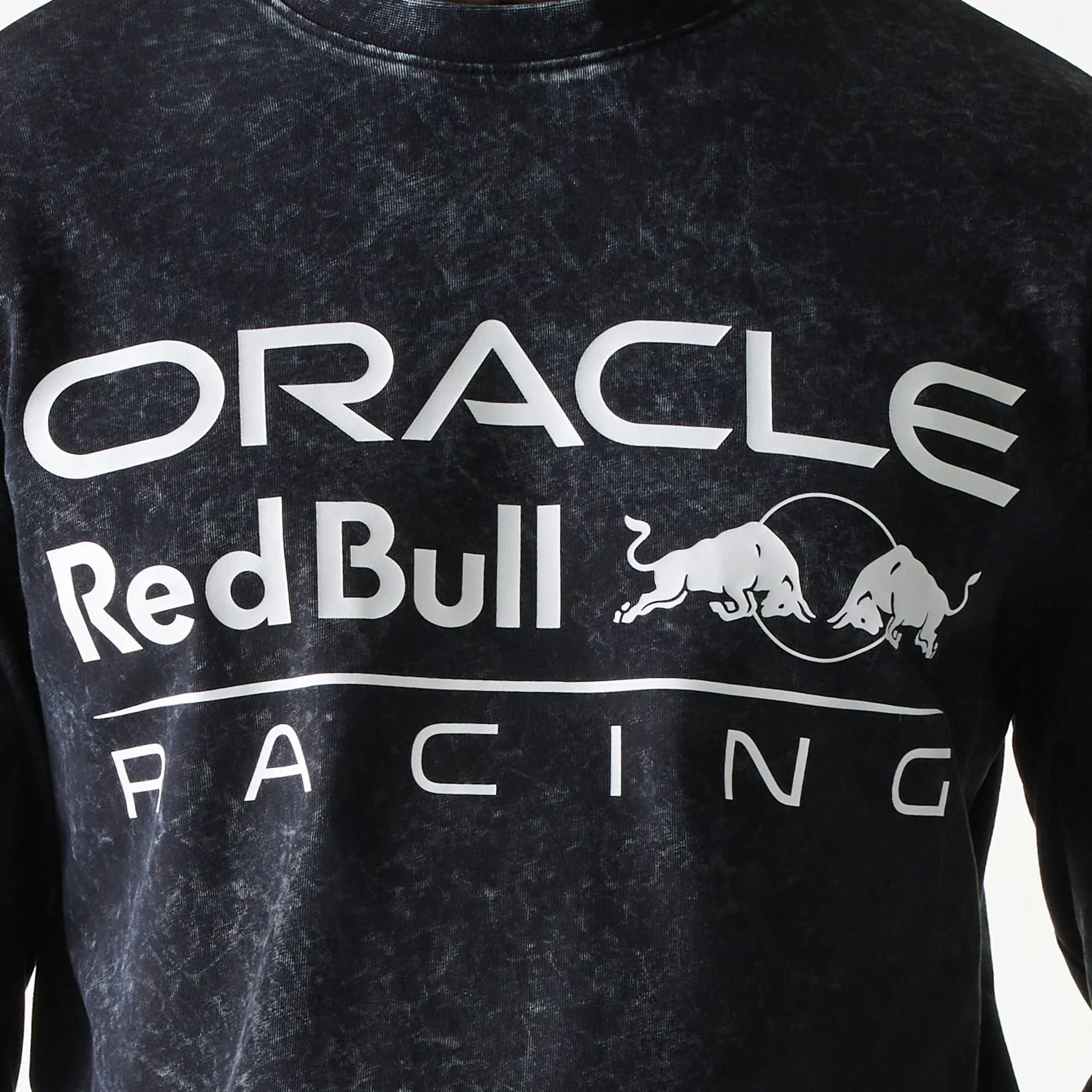 Red Bull Racing Linear Graphic Black Long Sleeve T-Shirt - Image 7