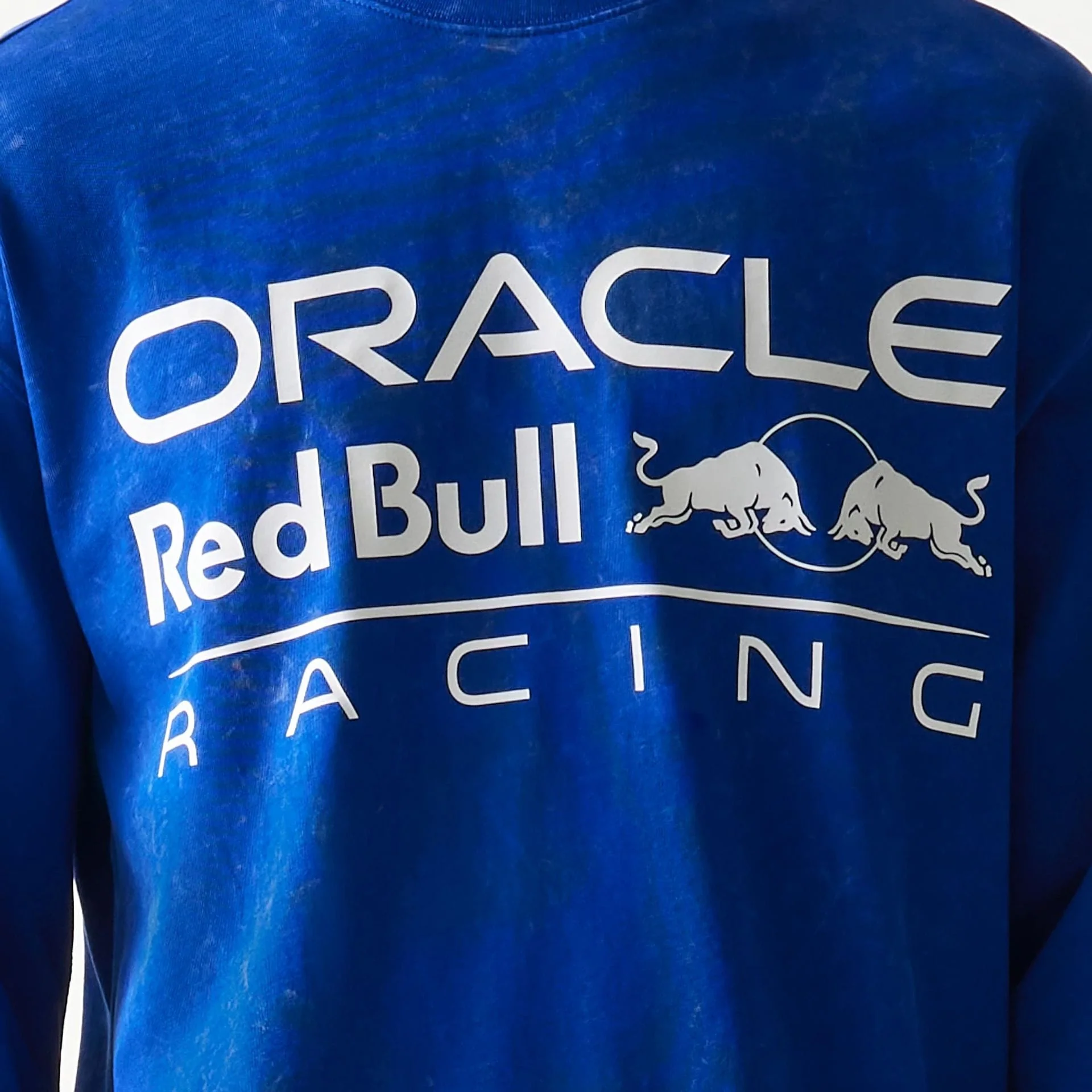 Red Bull Racing Linear Graphic Blue Long Sleeve T-Shirt - Image 6