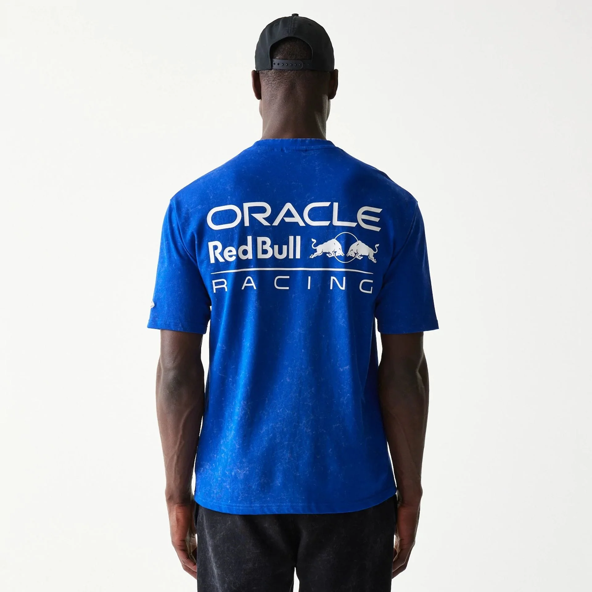 Red Bull Racing Linear Graphic Blue Oversized T-Shirt - Image 2
