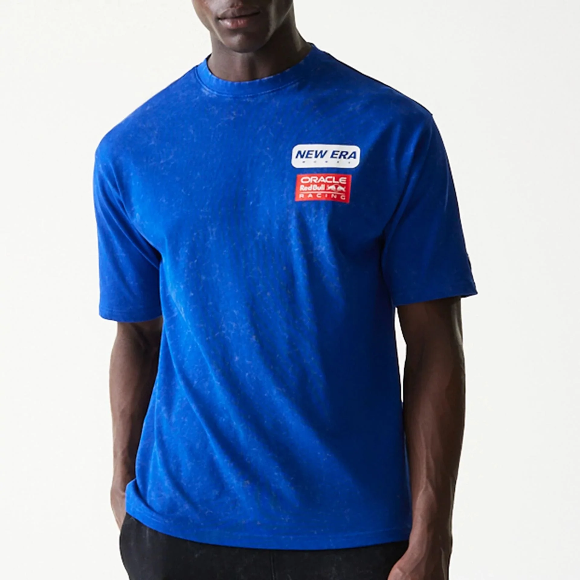 Red Bull Racing Linear Graphic Blue Oversized T-Shirt - Image 3