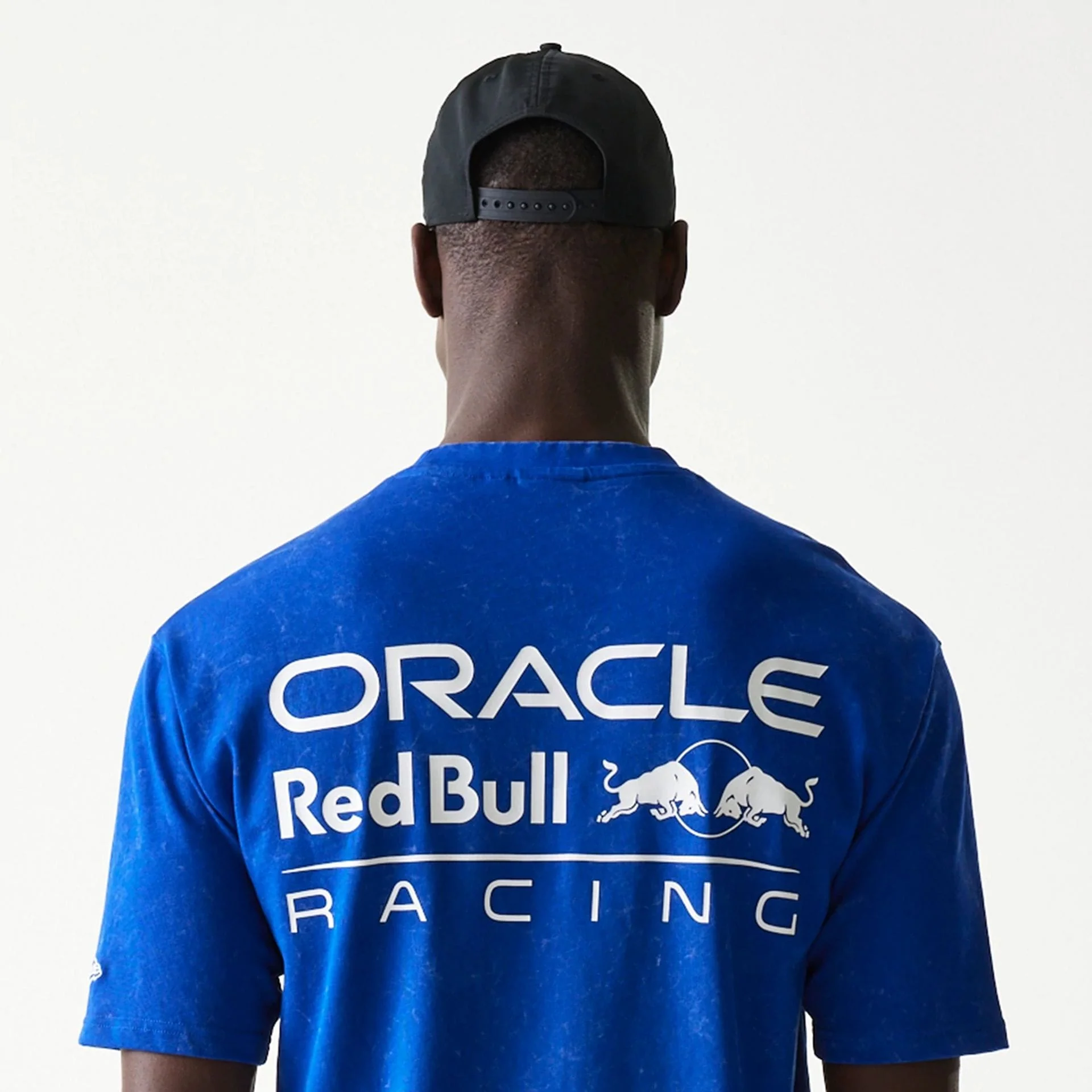 Red Bull Racing Linear Graphic Blue Oversized T-Shirt - Image 6