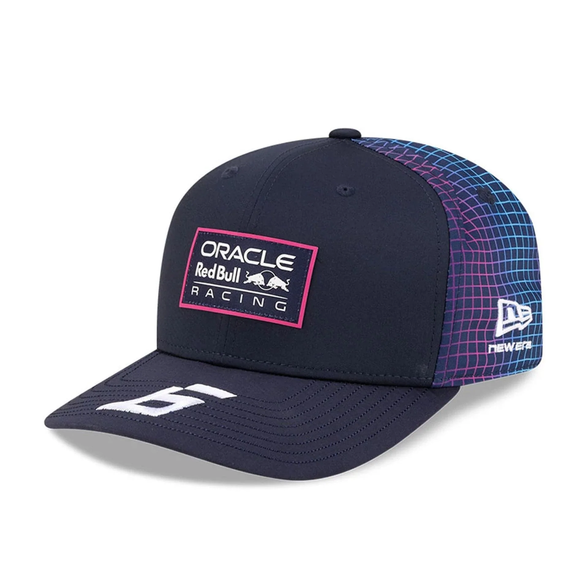 Red Bull Racing Miami Race Special Isack Hadjar Navy 9SEVENTY Stretch Snap Adjustable Cap - Image 4