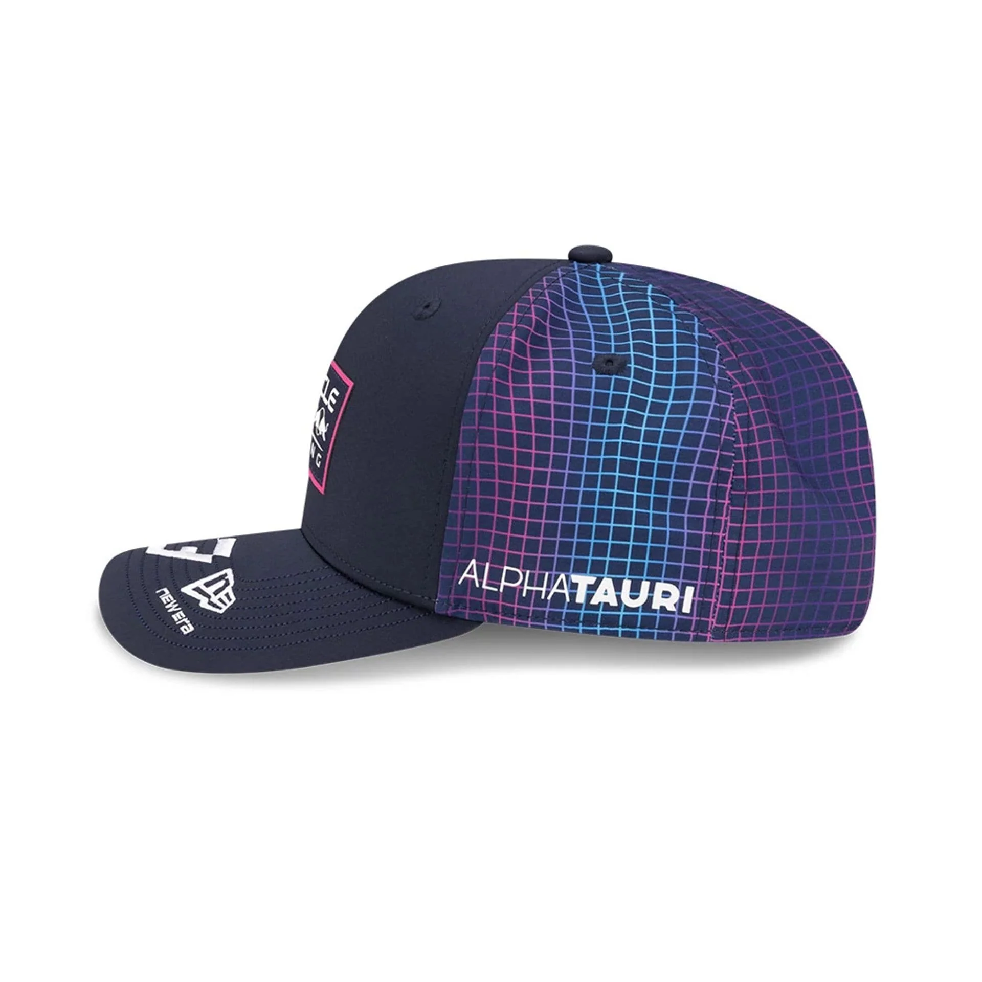 Red Bull Racing Miami Race Special Max Verstappen Navy 9SEVENTY Stretch Snap Adjustable Cap - Image 5