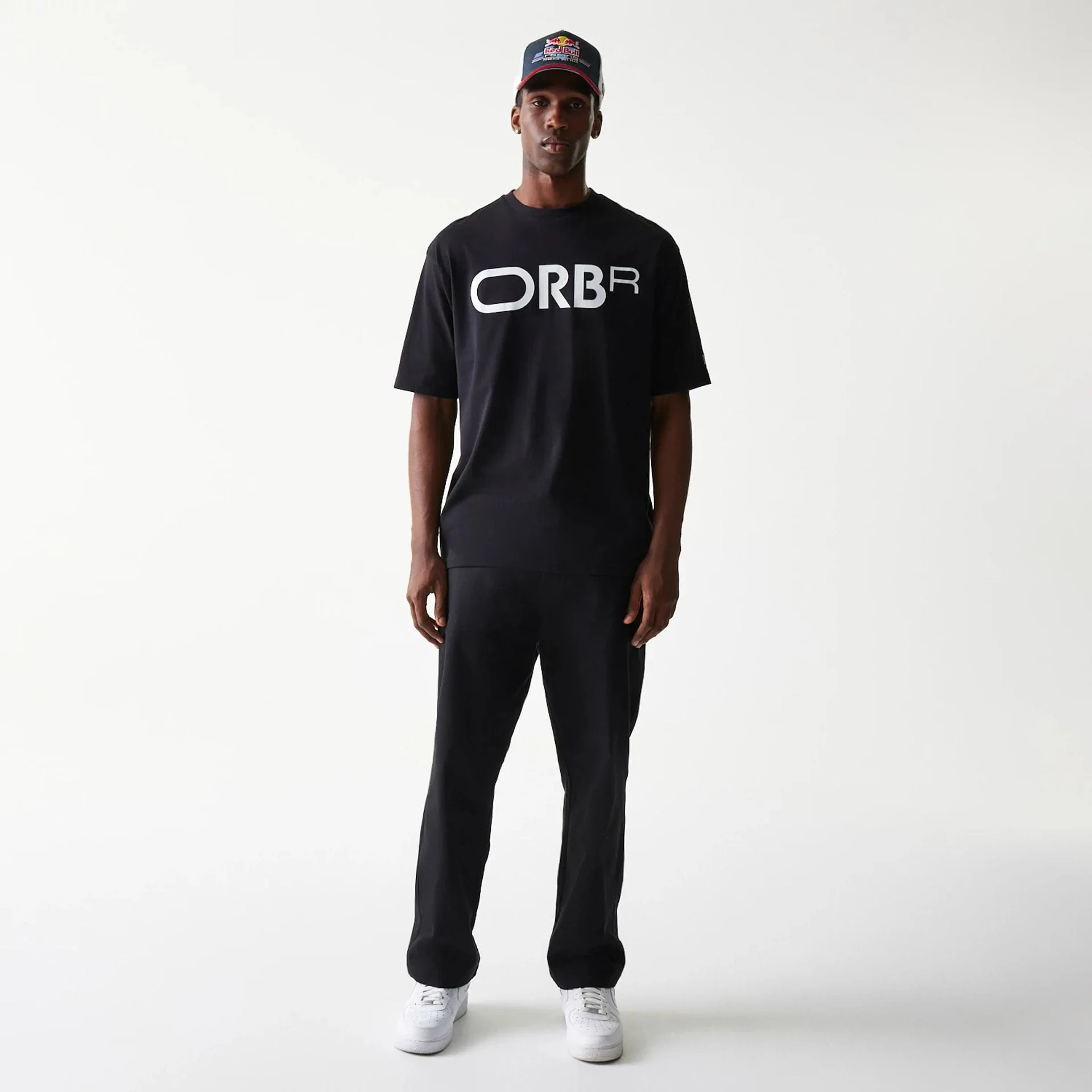 Red Bull Racing Profile Black Oversized T-Shirt - Image 8