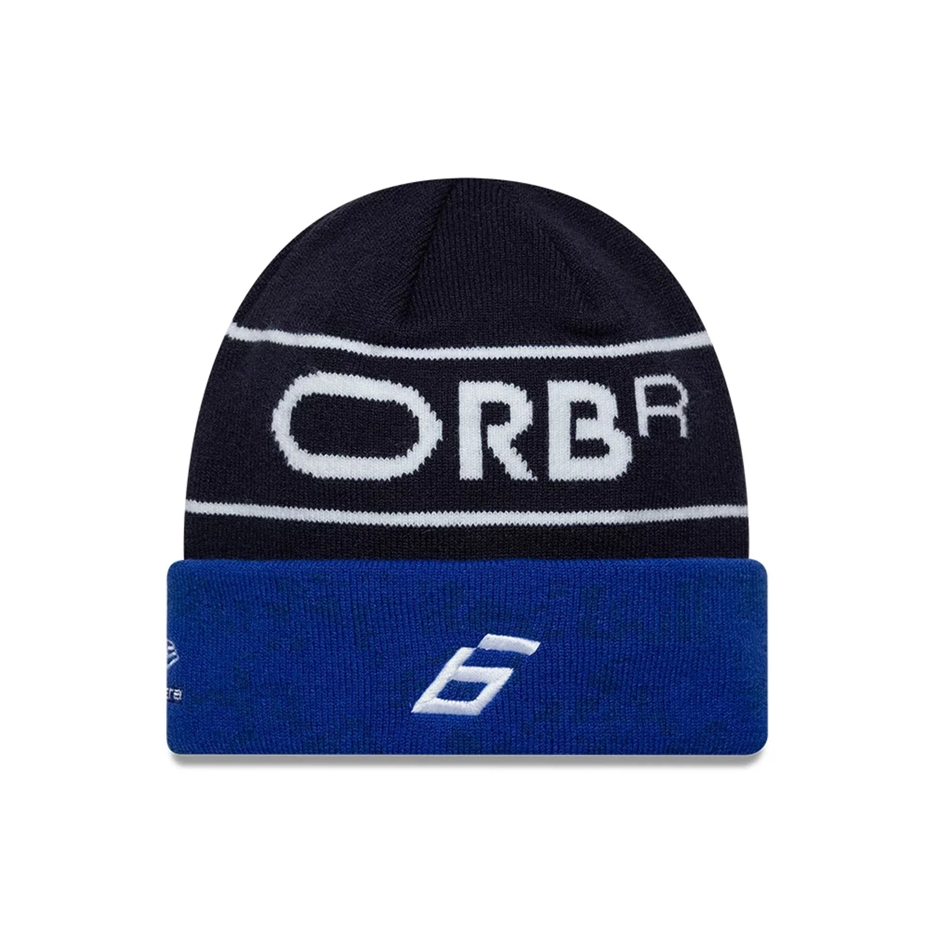 Red Bull Racing Replica Isack Hadjar Dark Blue Cuff Knit Beanie Hat - Image 2