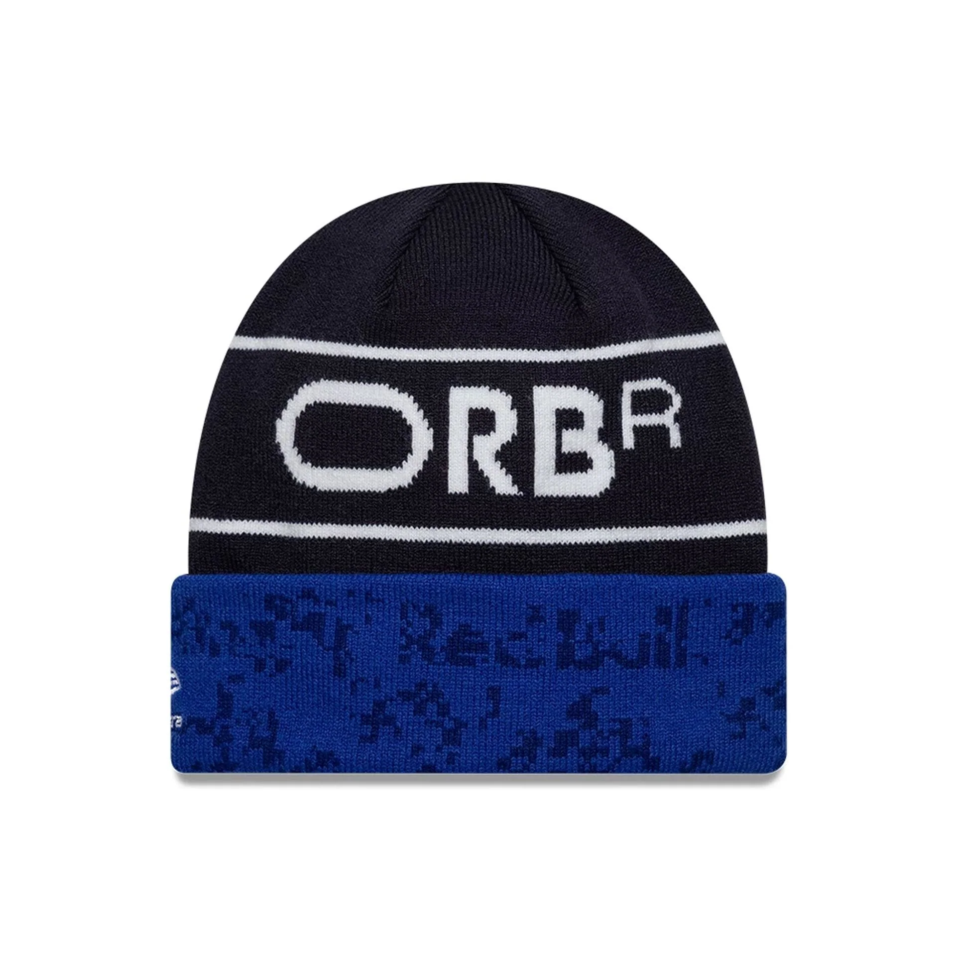 Red Bull Racing Team Dark Blue Cuff Knit Beanie Hat - Image 2