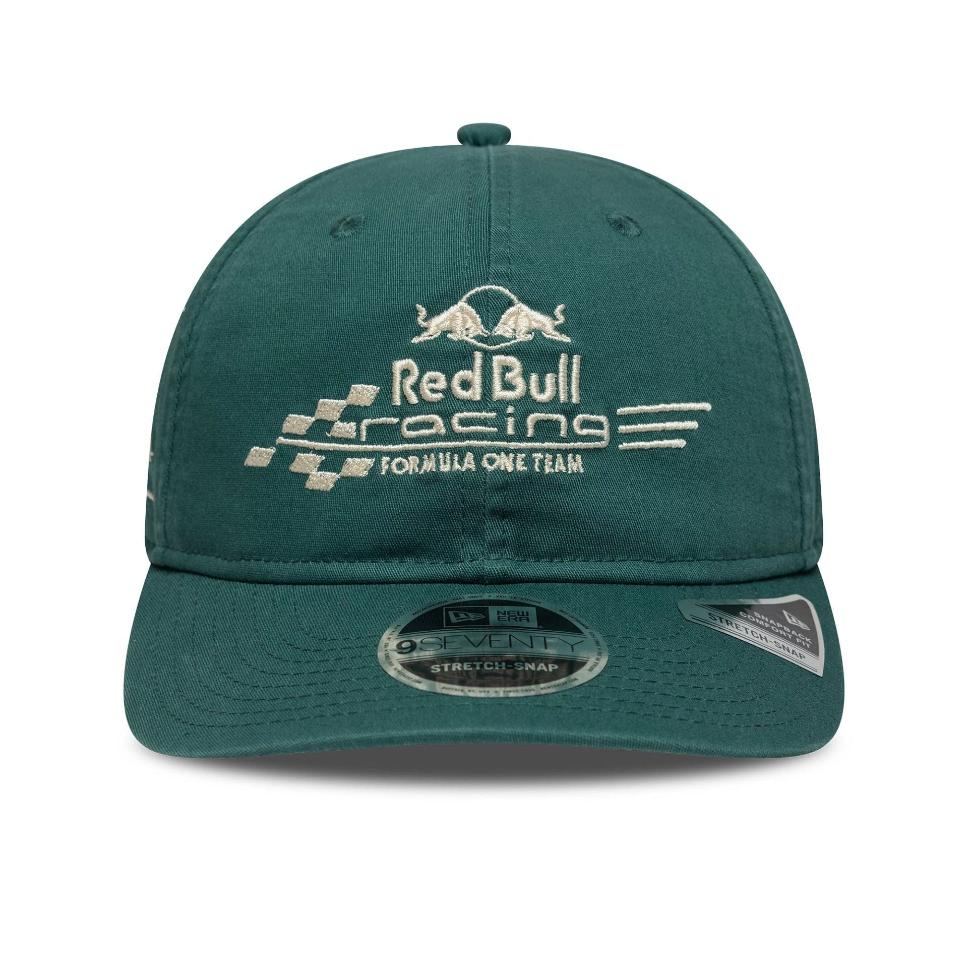Red Bull Racing Washed Dark Green 9SEVENTY Stretch Snap Cap - Image 2