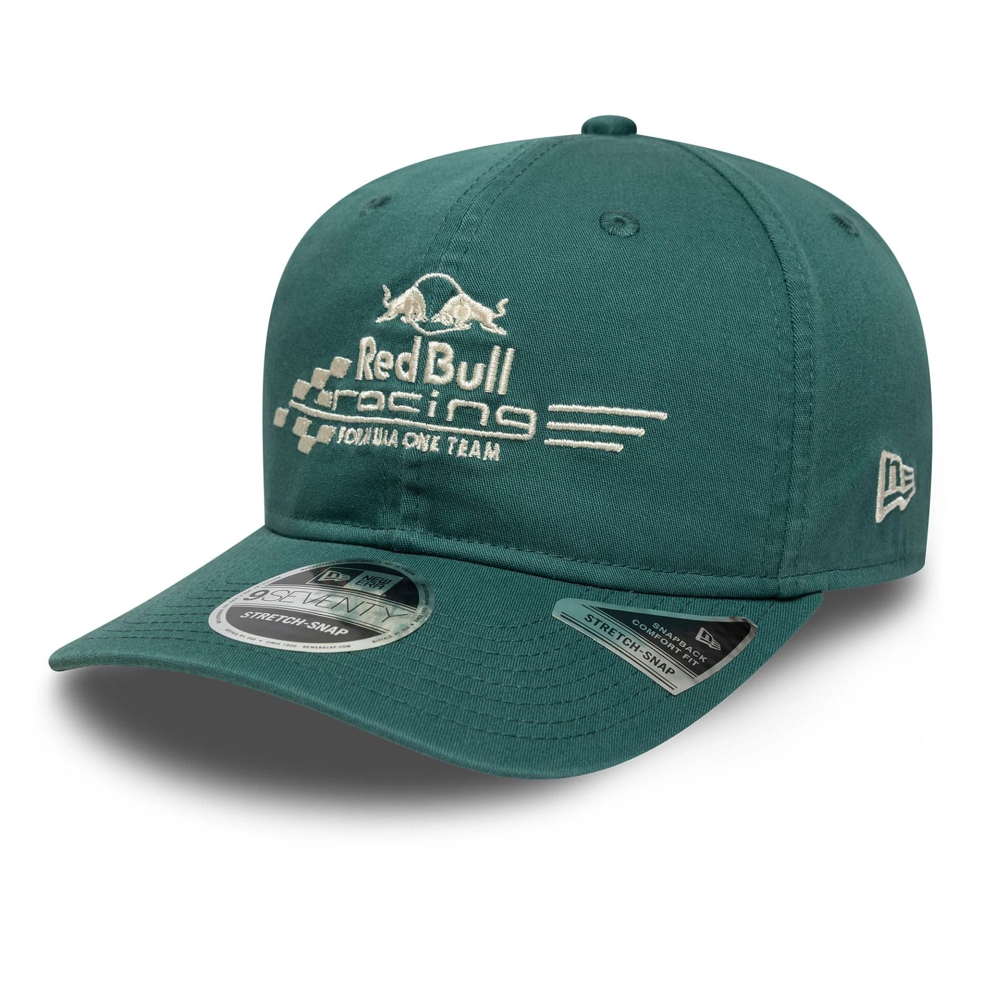 Red Bull Racing Washed Dark Green 9SEVENTY Stretch Snap Cap - Image 3
