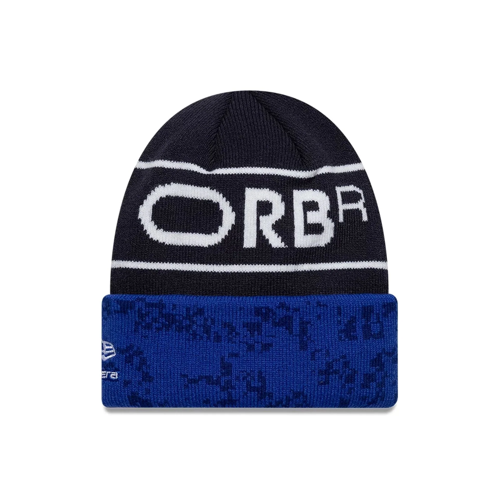 Red Bull Racing Youth Team Dark Blue Cuff Knit Beanie Hat - Image 2