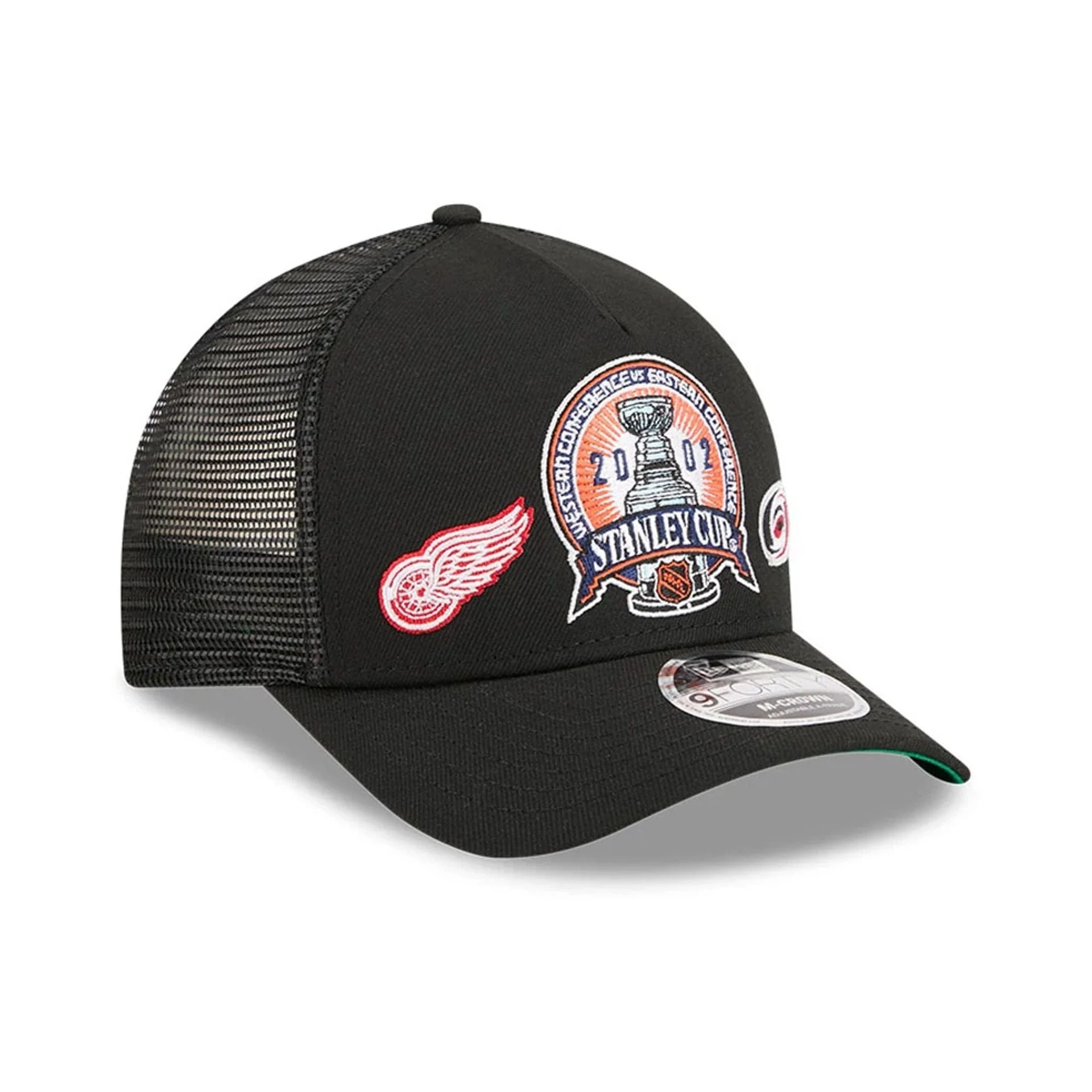 Red Wings NHL Stanley Cup Black 9FORTY M-Crown A-Frame Trucker Adjustable Cap - Image 4