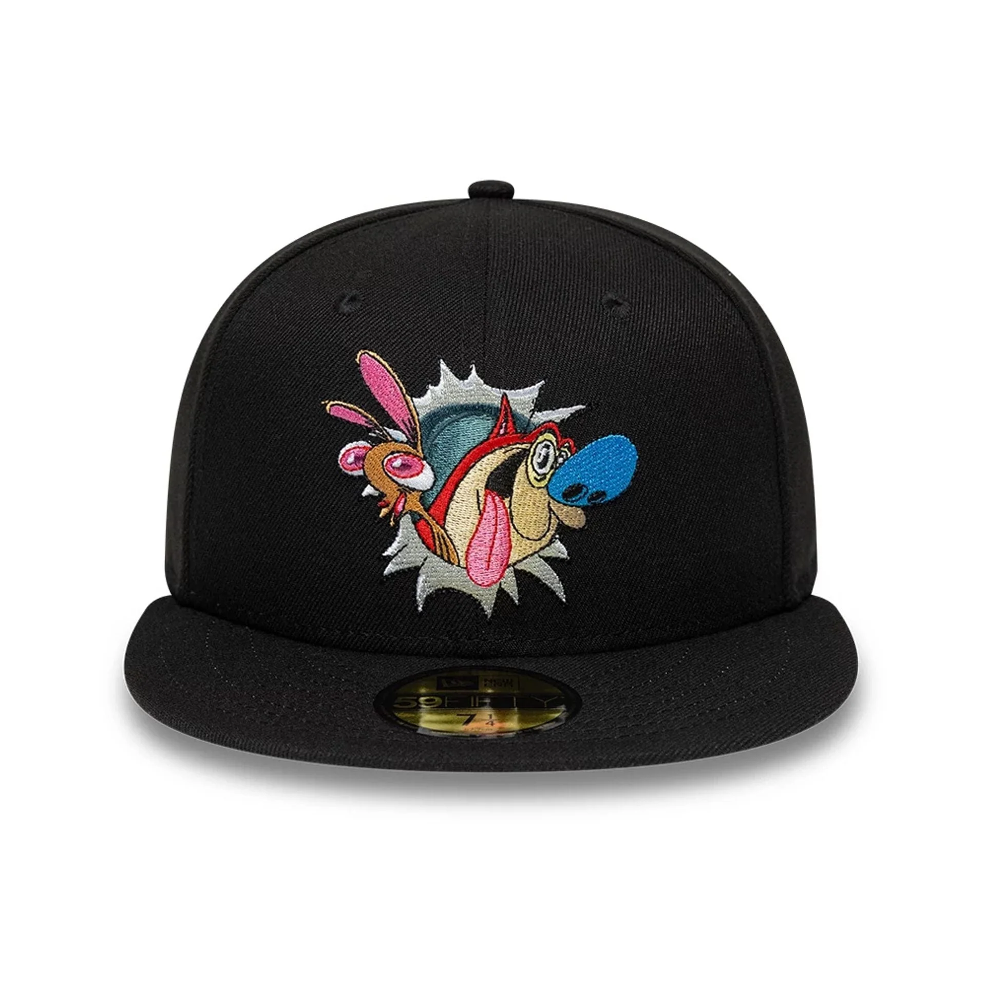 Ren & Stimpy Character Graphic Black 59FIFTY Fitted Cap - Image 2